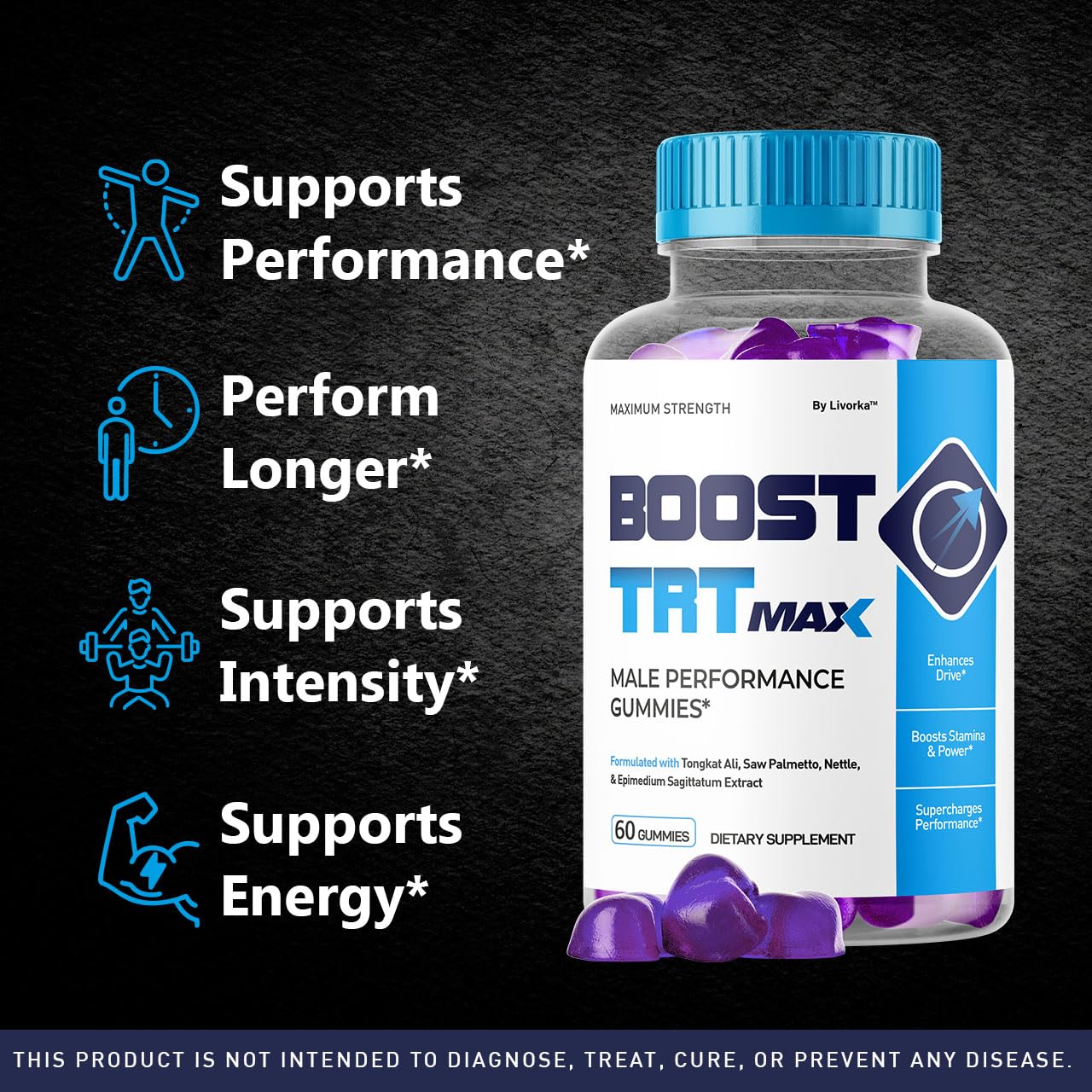 LIVORKA BoostTRT Max 300 Gummies