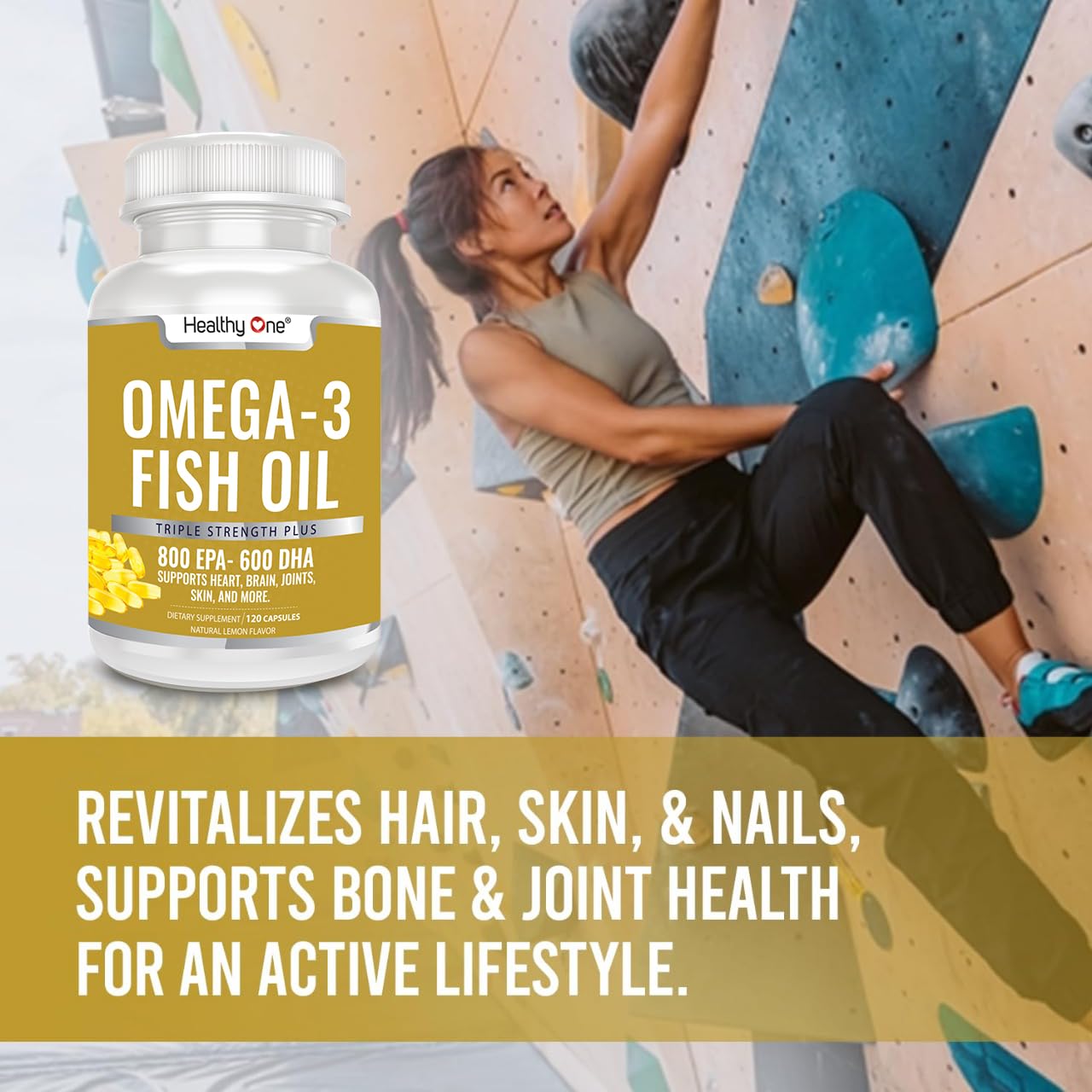 Healthy One Omega 3 Fish Oil 2000mg Softgels 120