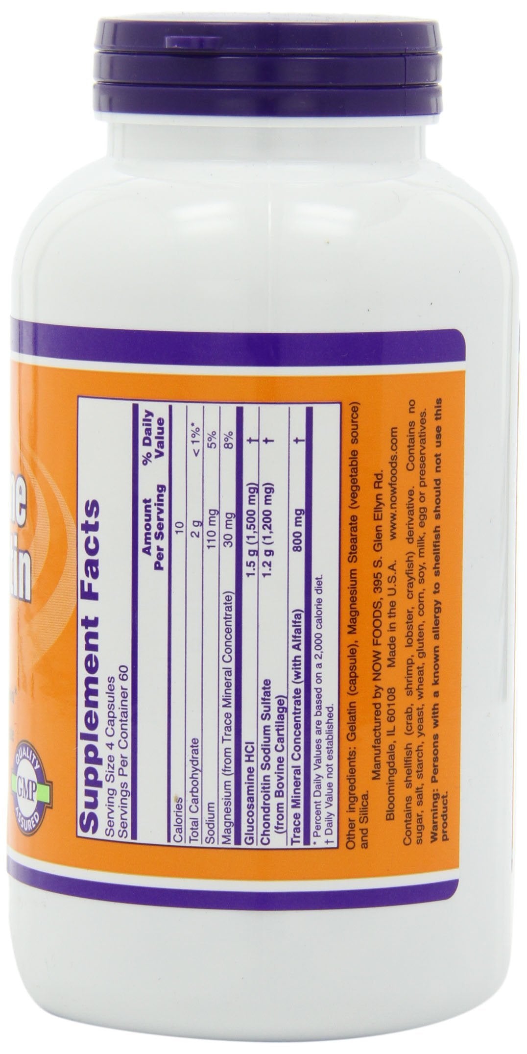NOW Foods Glucosamine and Chondroitin Capsules, 240 Count