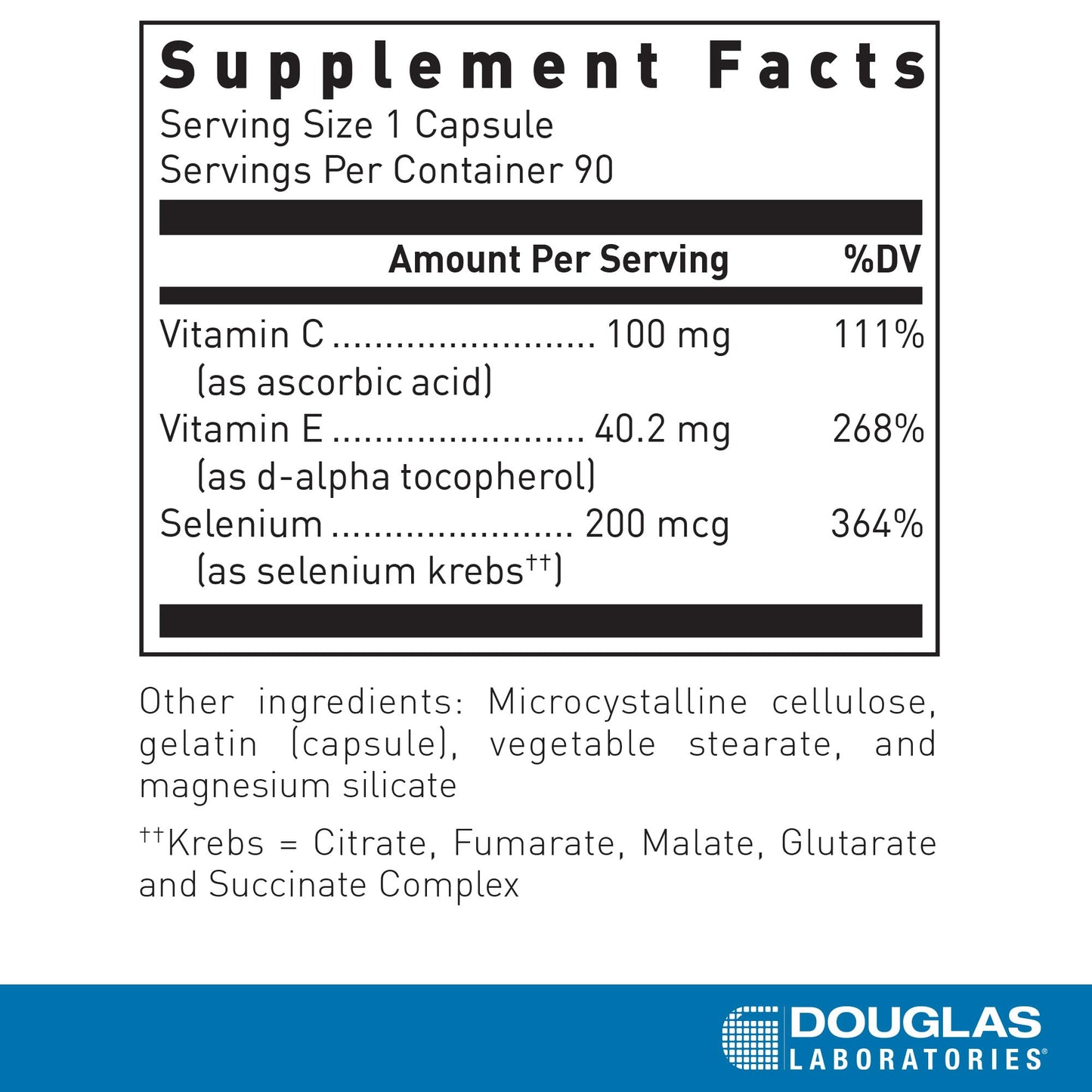 Douglas Laboratories Selenium Plus 90 Capsules