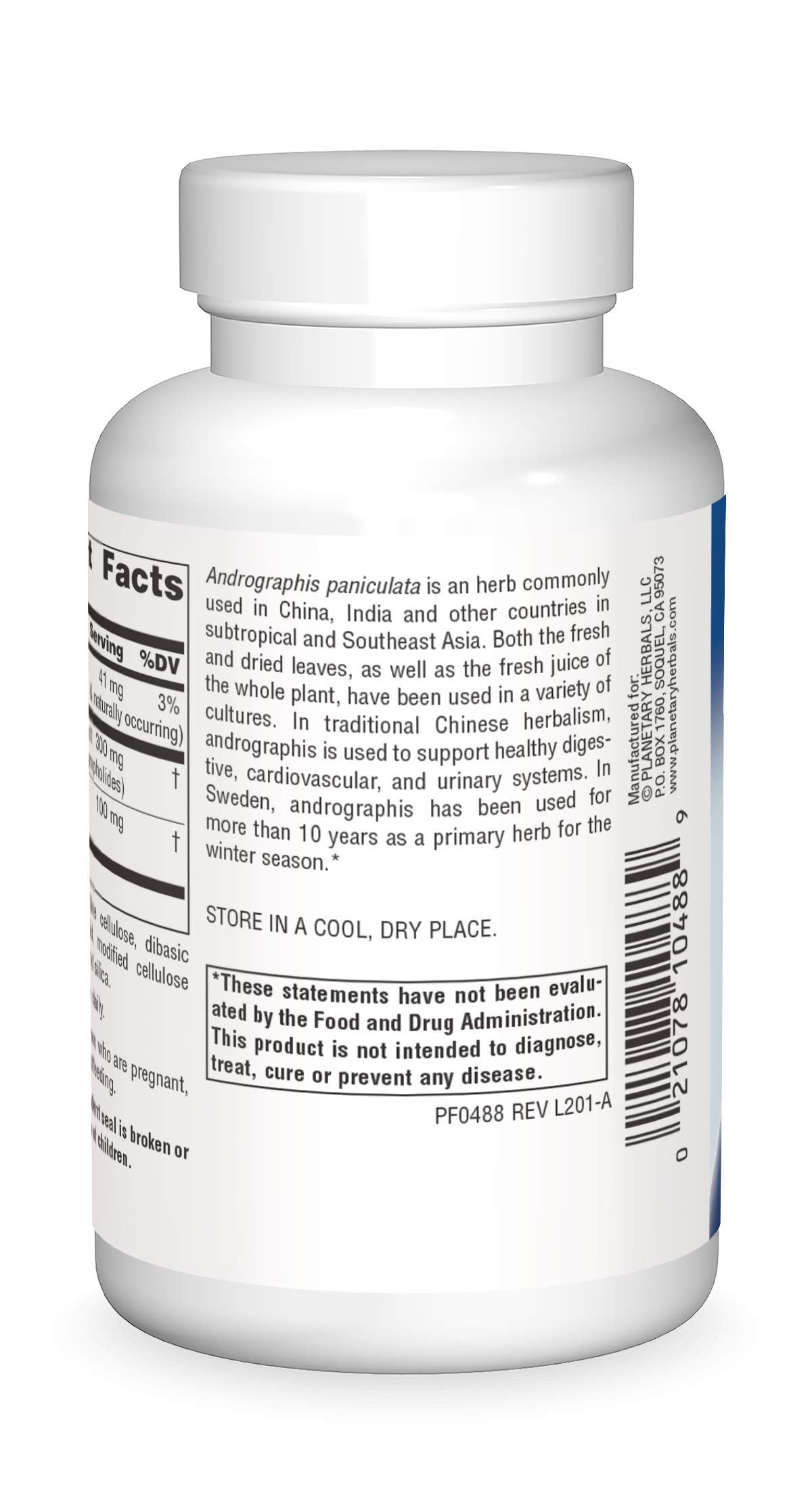 Planetary Herbals Full Spectrum Andrographis 400mg Tablet, 120 Tablets