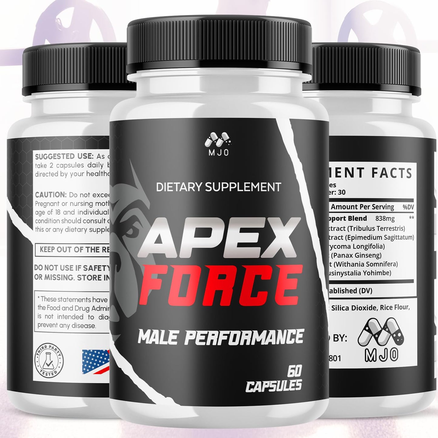 MJO Apex Force Capsules, 60 Capsules