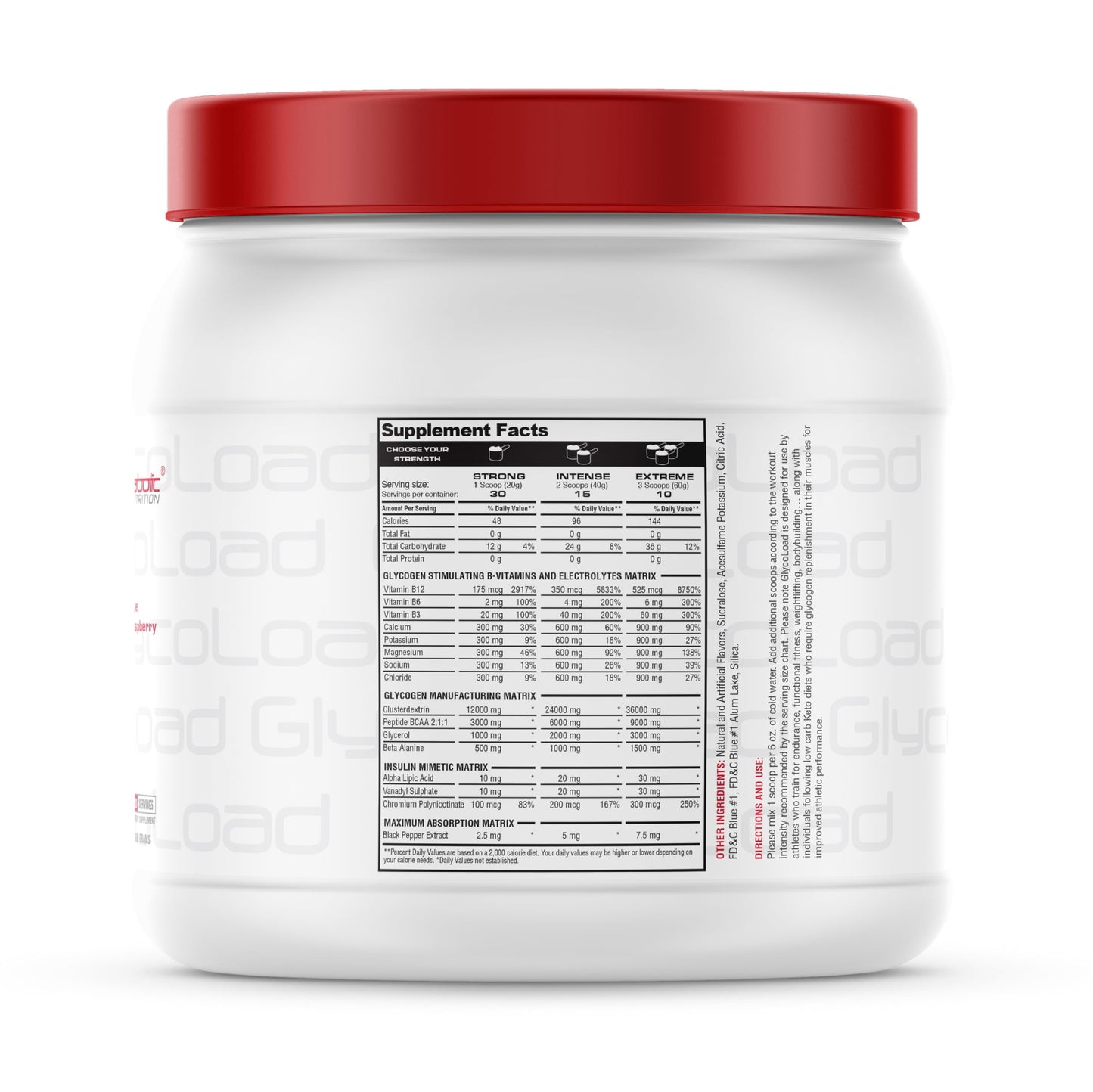 Metabolic Nutrition Glycoload 100% Micronized Cyclic Cluster Dextrin Carbohydrate Powder 21.1644