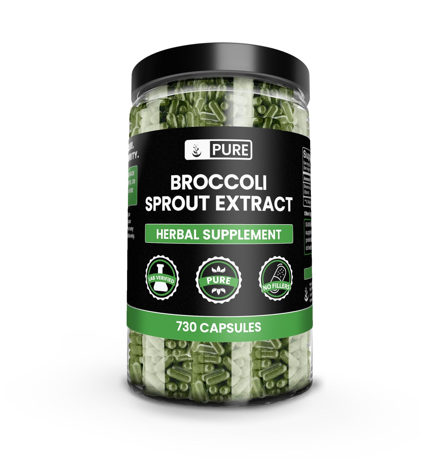 PURE ORIGINAL INGREDIENTS Broccoli Extract Capsule 730 Count