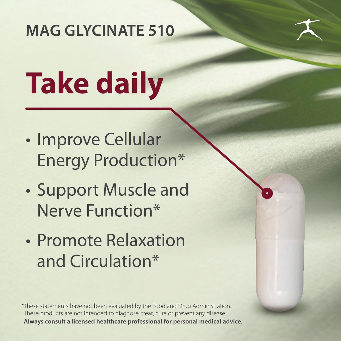 Biospec Nutritionals Mag Glycinate 510 Magnesium Glycinate, Capsules, 100 Capsules