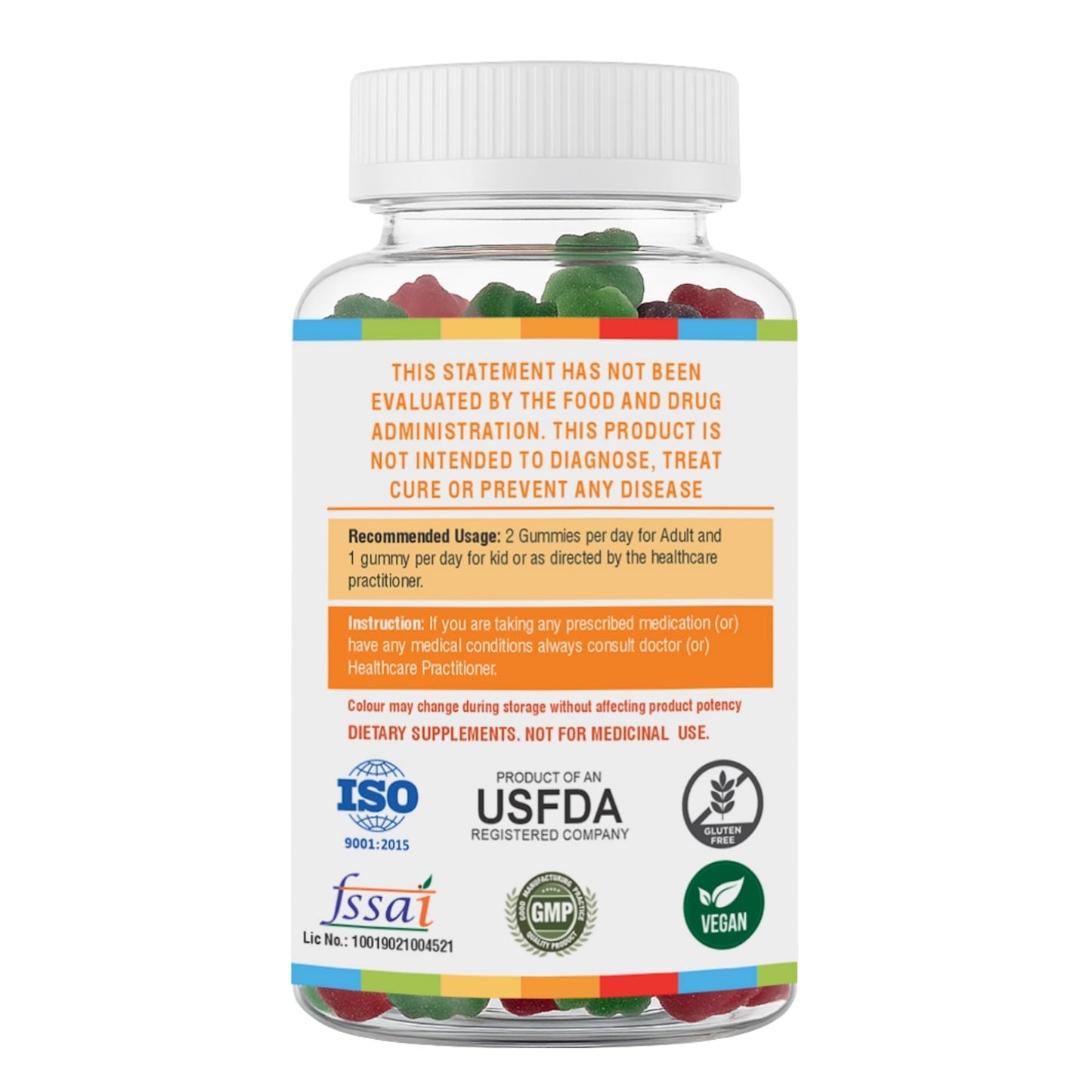 HealthBest Kidbest Vitamin C + Zinc Gummies for Kids 30 Gummies
