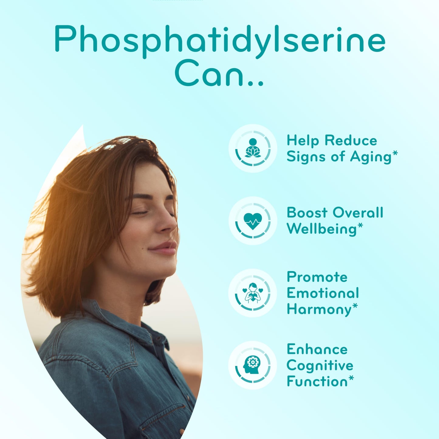 Clear Formulas Phosphatidylserine Nootropics Brain Support Supplement Capsules 200
