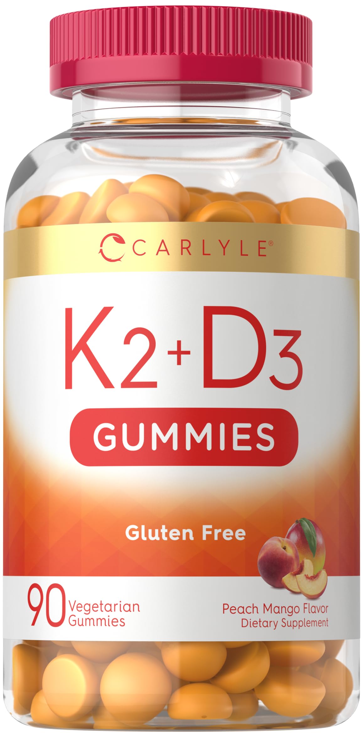 Carlyle Vitamin D3 K2 Gummies 90 Count