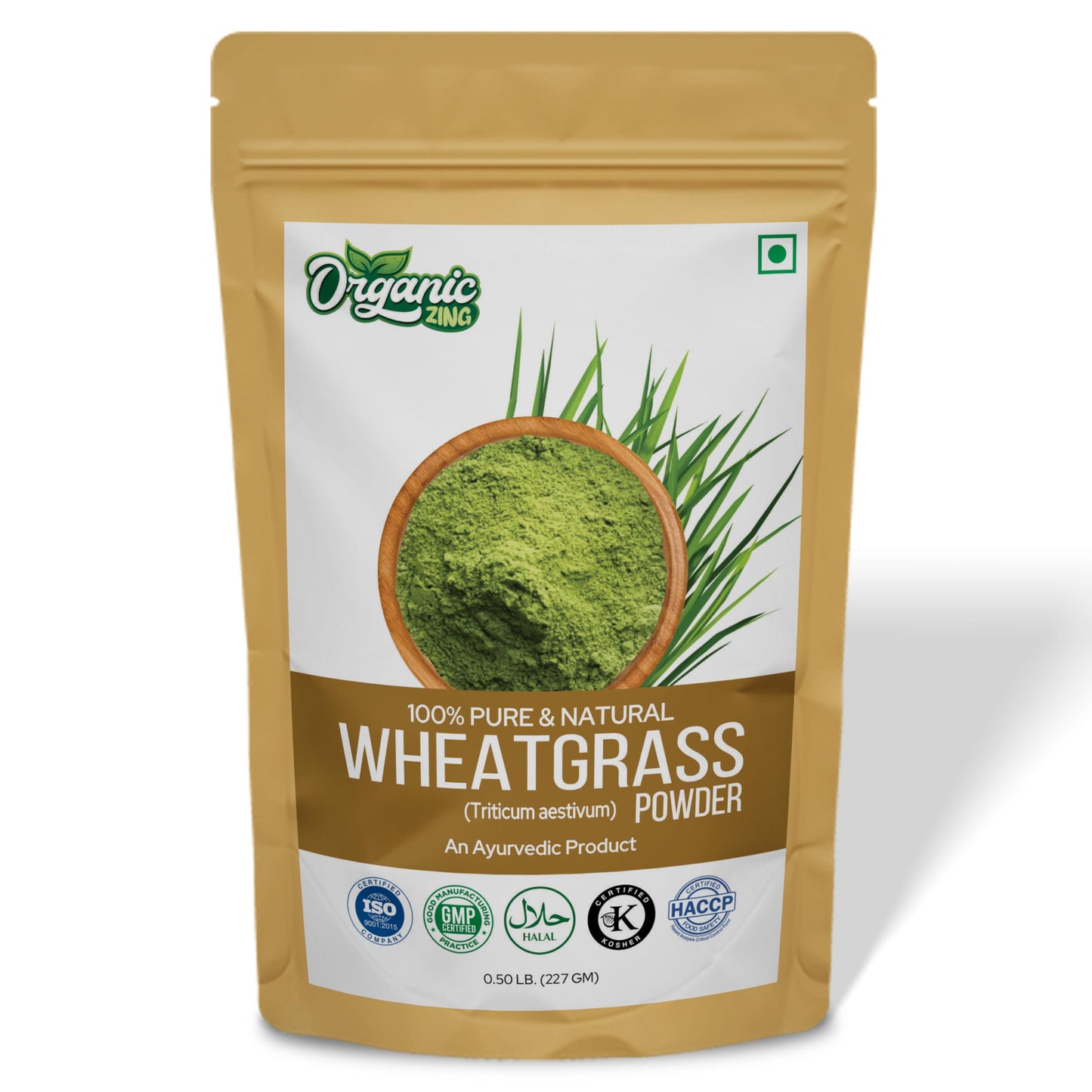 ORGANIC ZING Wheatgrass Powder 8 oz