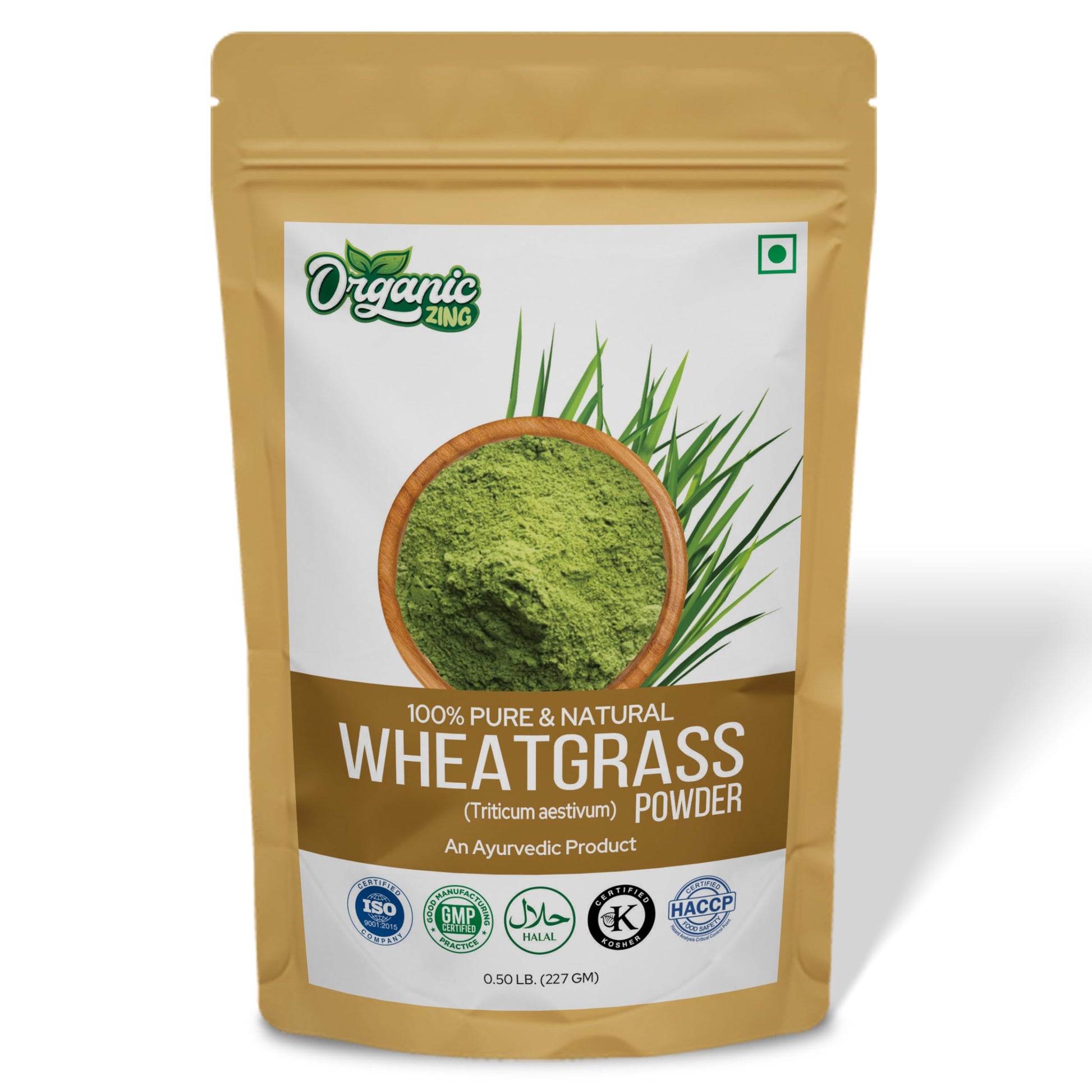 ORGANIC ZING Wheatgrass Powder 8 oz