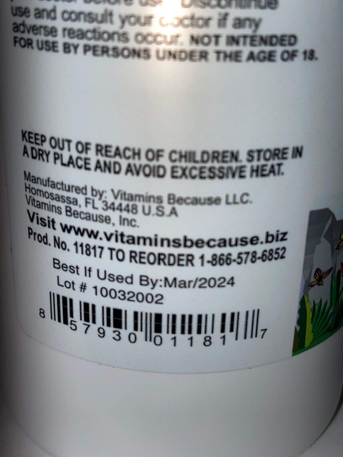 Vitamins Because Berberine Capsule 180 Capsules