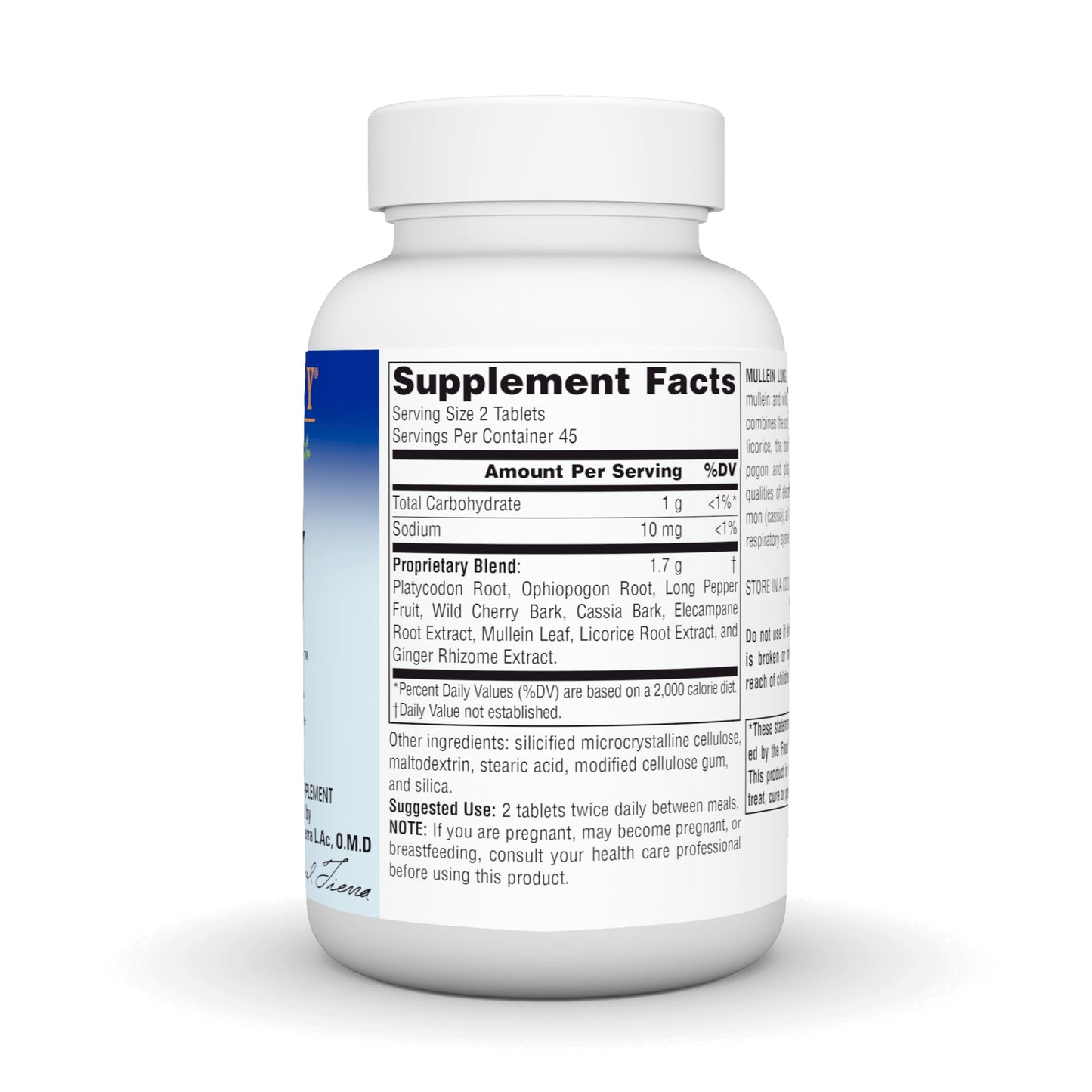 Planetary Herbals Mullein Lung Complex 90 Tablets