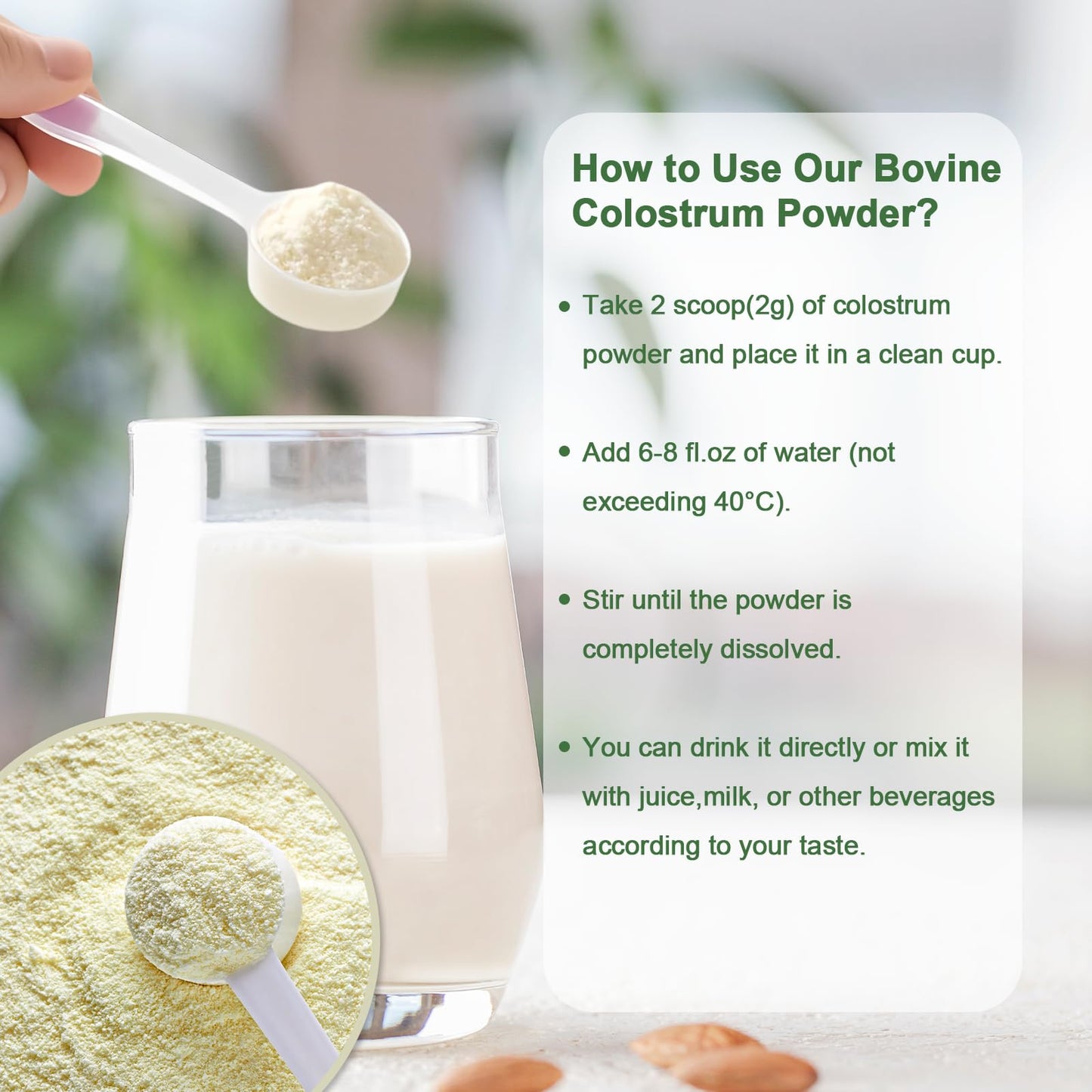 MICYDELAS Bovine Colostrum Supplement Powder 4.23 Ounce