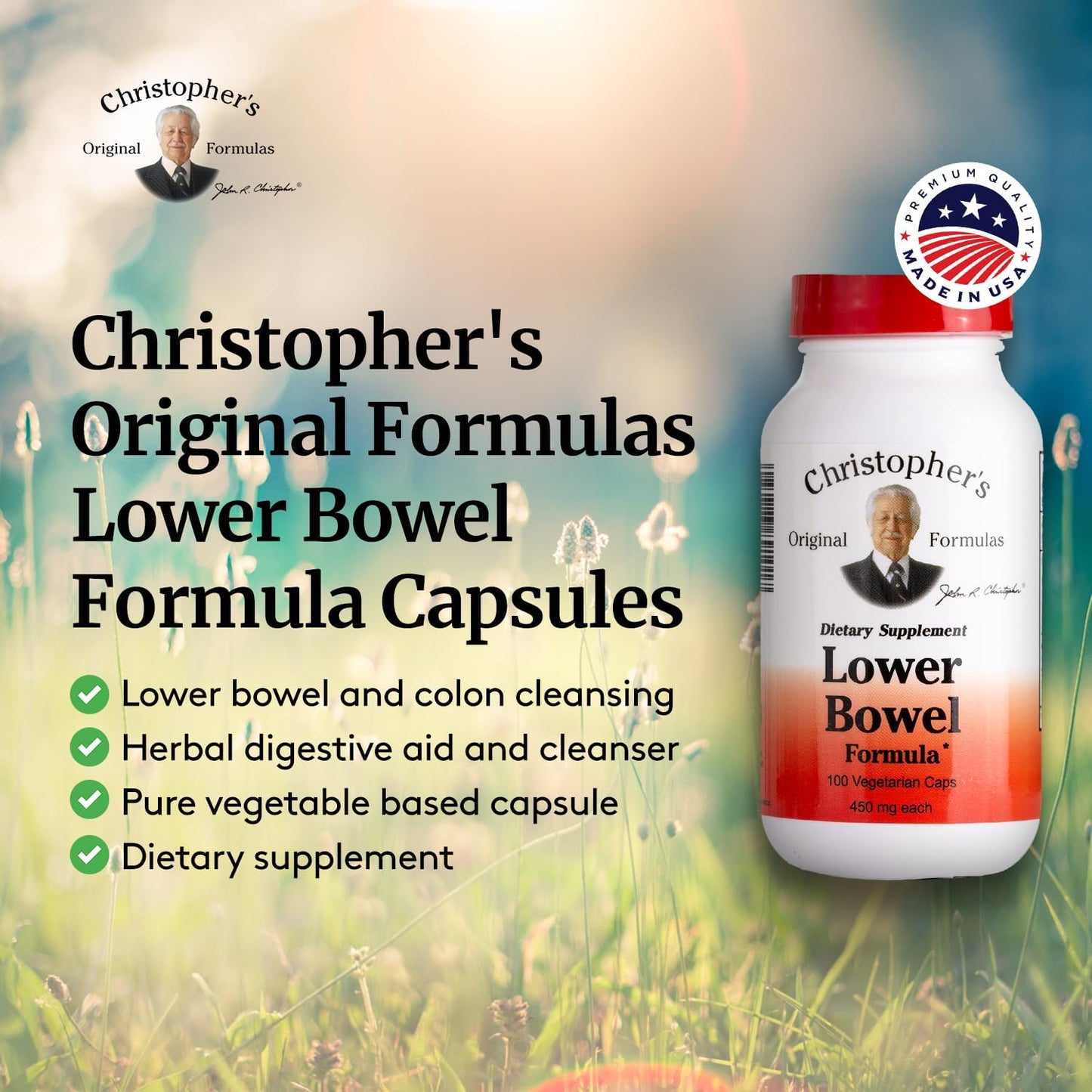 Christopher's Original Formulas Lower Bowel Formula Capsules 100 Count