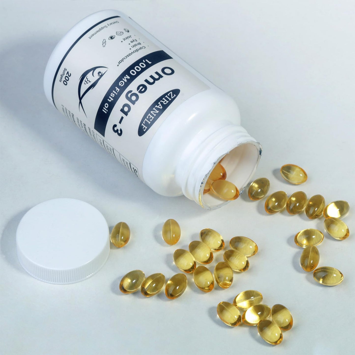 ZiranElf Omega 3 Fish Oil Concentrate Supplement Softgels 400