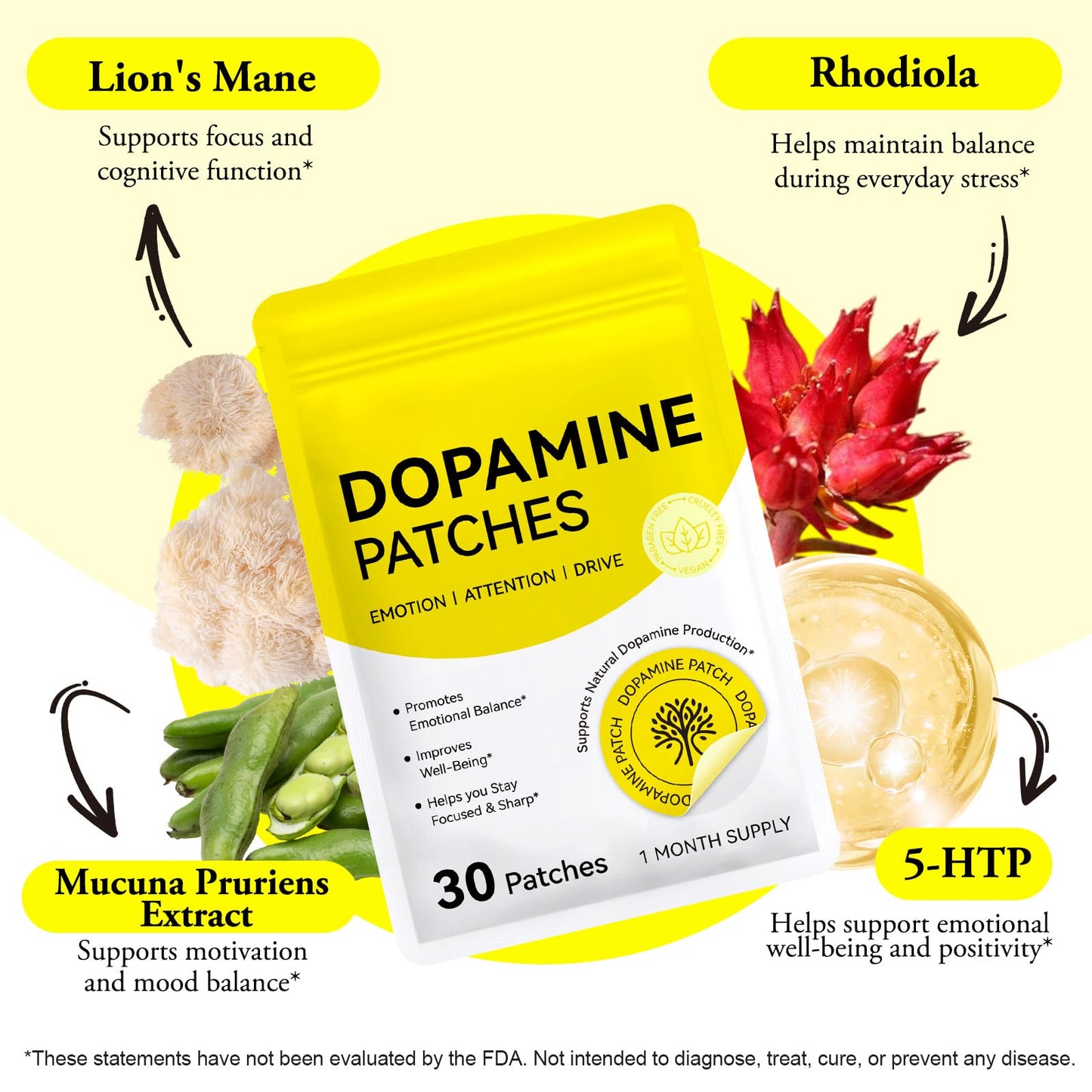 bnHUlMXw Dopamine Patches Tablet 30-count