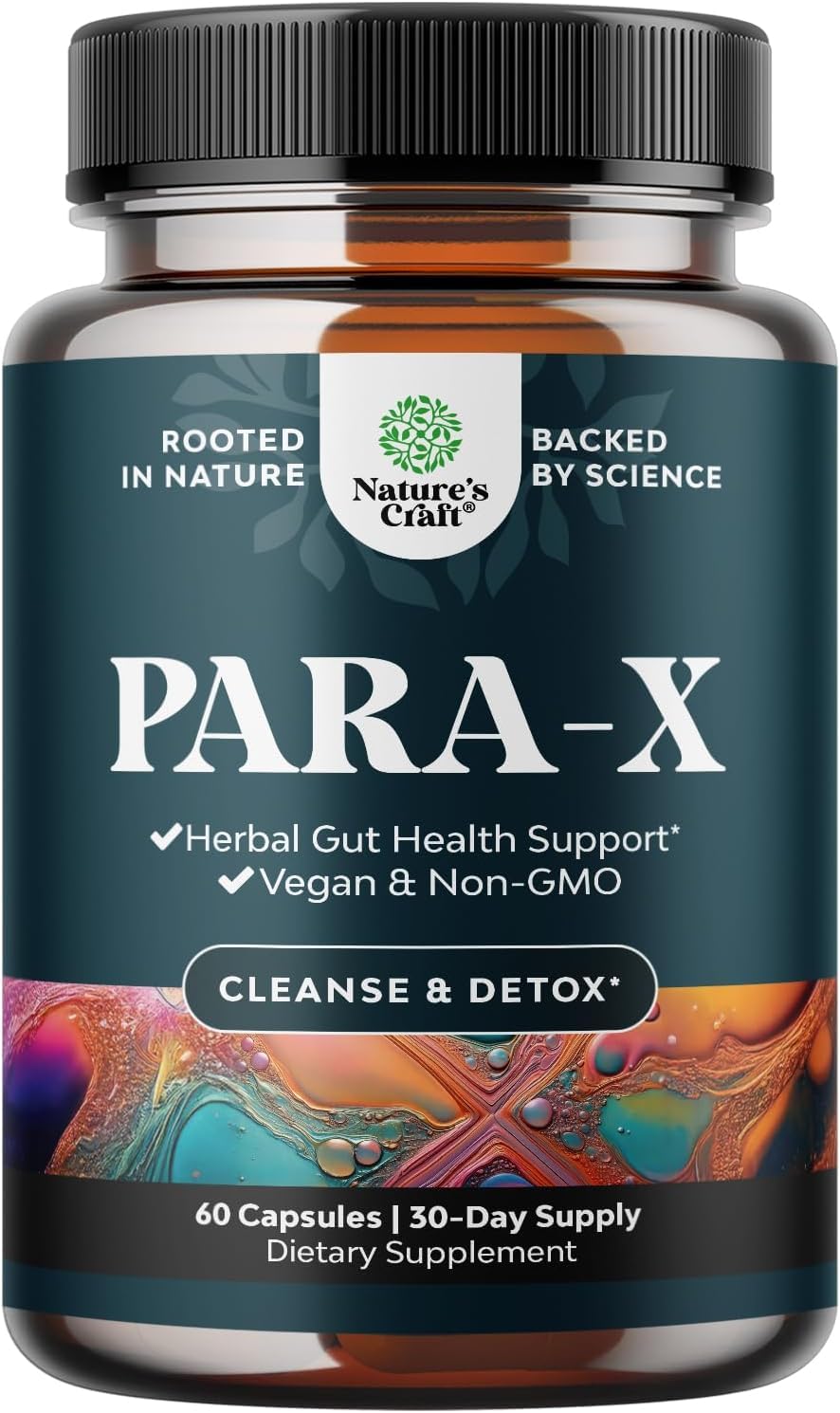 Natures Craft PARA-X Herbal Gut Health Supplement 60 Capsules