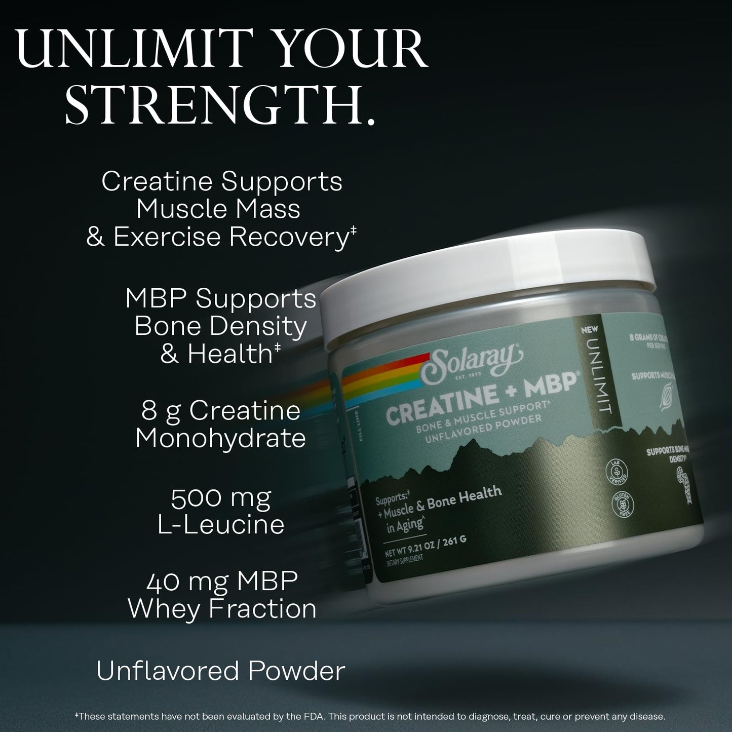 Solaray Creatine Plus MBP Powder 9.21 oz