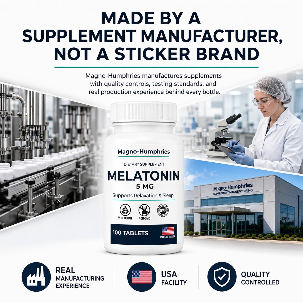 Magno-Humphries Melatonin 5 mg, 100 Tablets