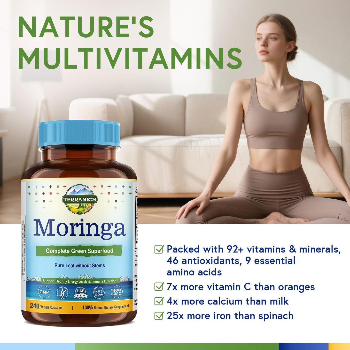Terranics Moringa Capsules 240 Capsules
