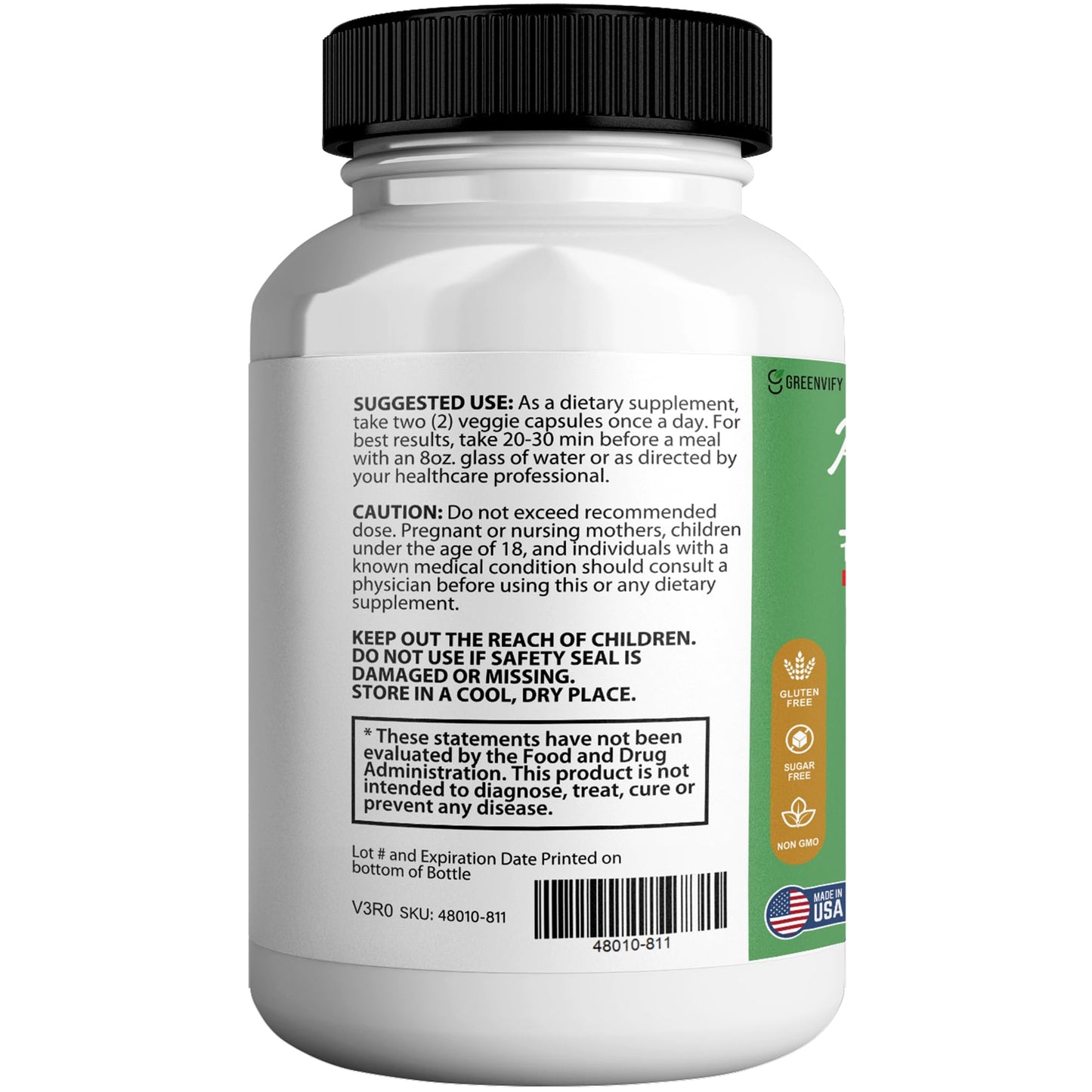 GREENVIFY Moringa Max Leaf Powder Supplement Capsules 300