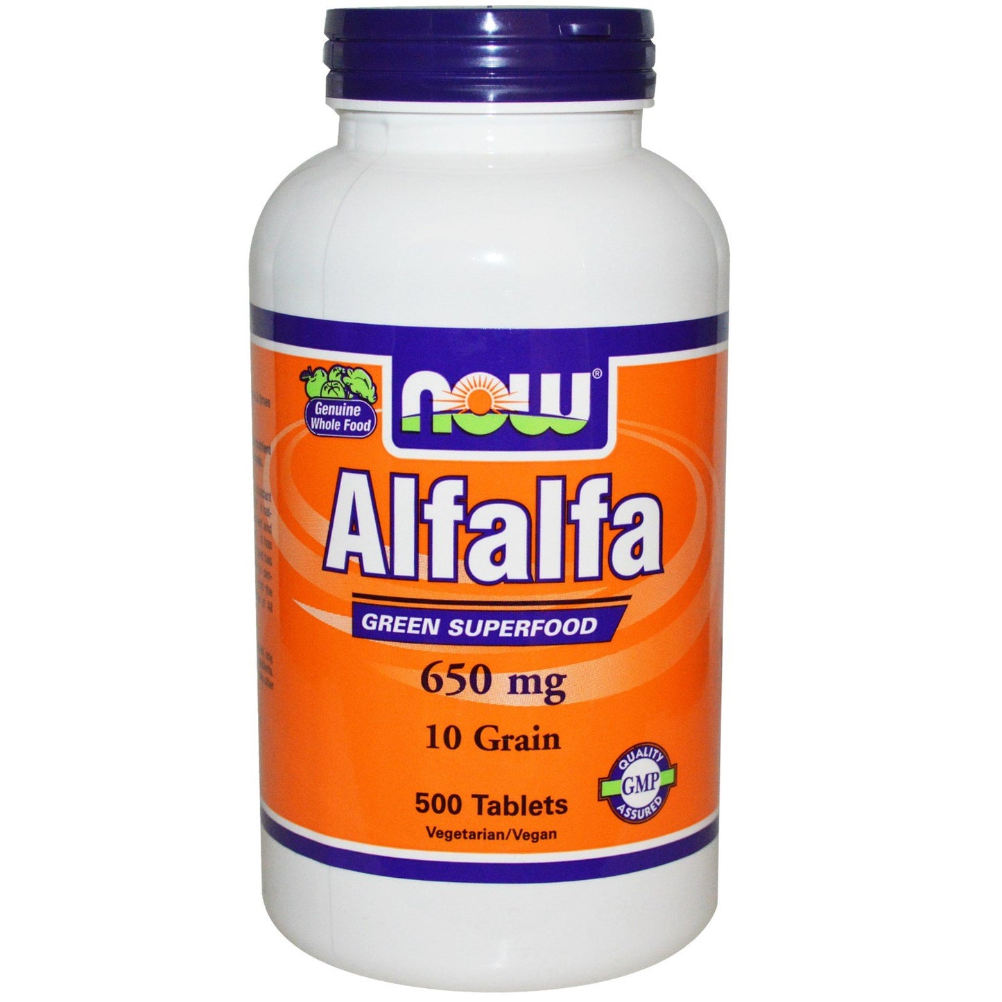 NOW Foods Alfalfa 650 mg Tablets, 1000 Count