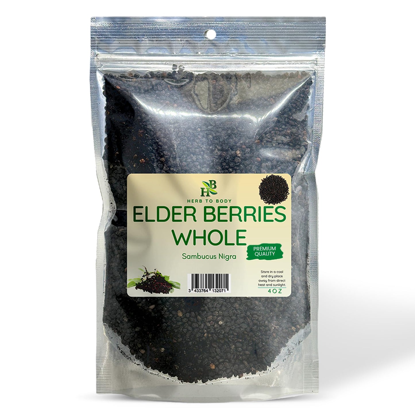 Herb To Body Organic Elderberry Dried Whole Capsule 1 Count