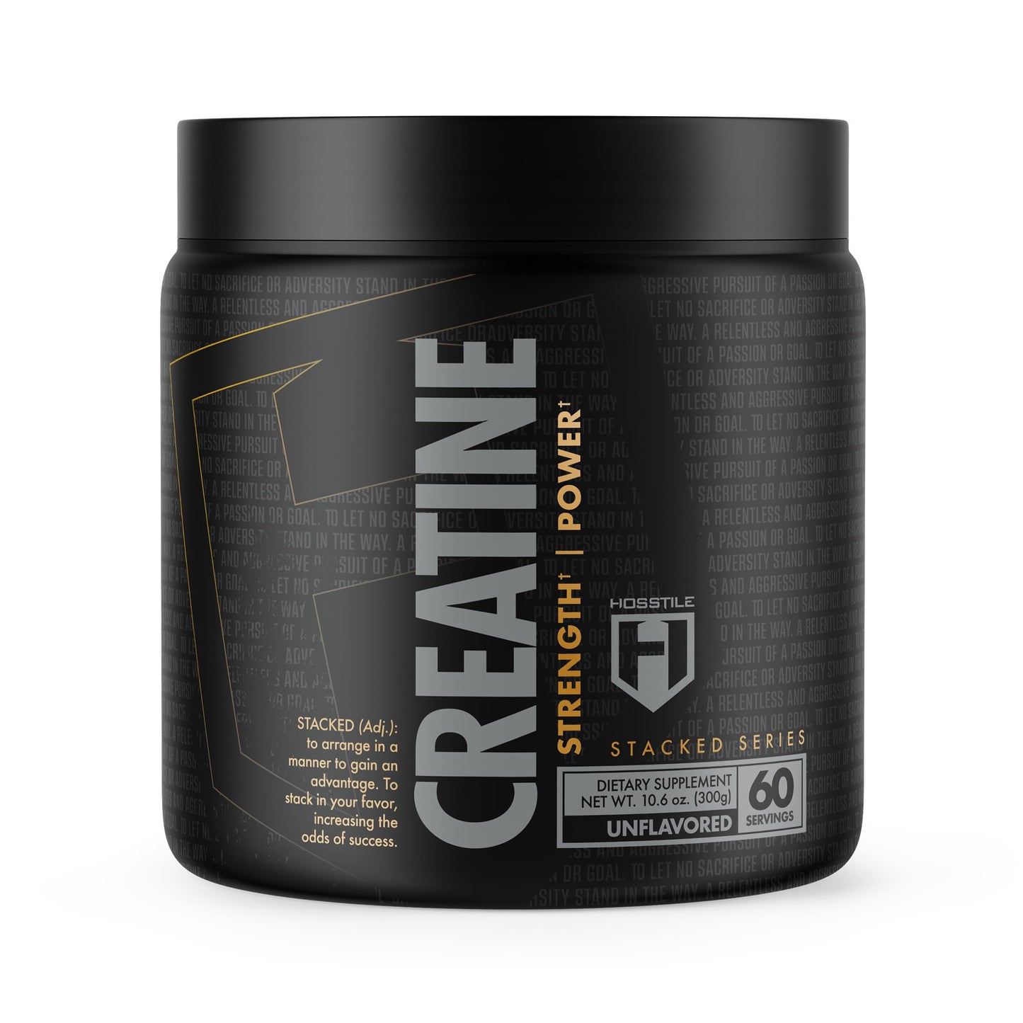 HOSSTILE Creatine Monohydrate Powder 10.6 Ounce