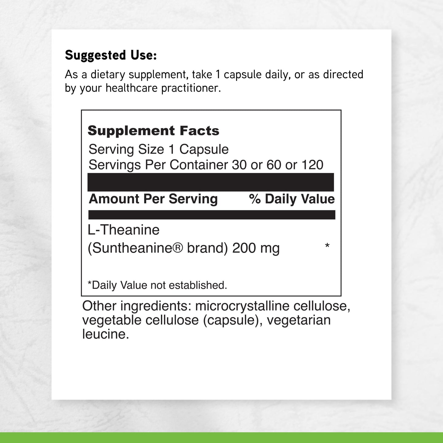 DAVINCI L-Theanine Dietary Supplement Tablet, 60 Count