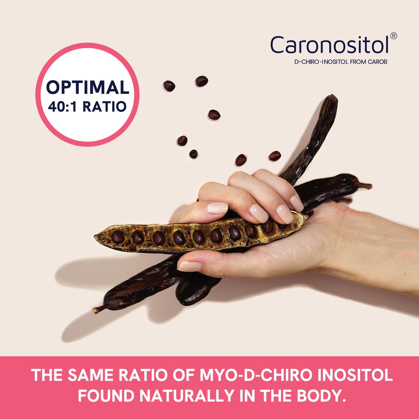 SMNutrition Myo-Inositol & D-Chiro Inositol for Hormone Balance, 40:1 Ratio, 120 Capsules