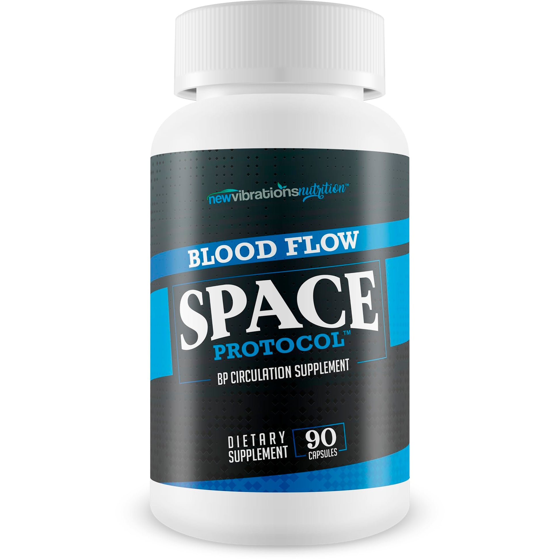 New Vibrations Nutrition Space Protocol Blood Flow Booster Capsules, 90 Count