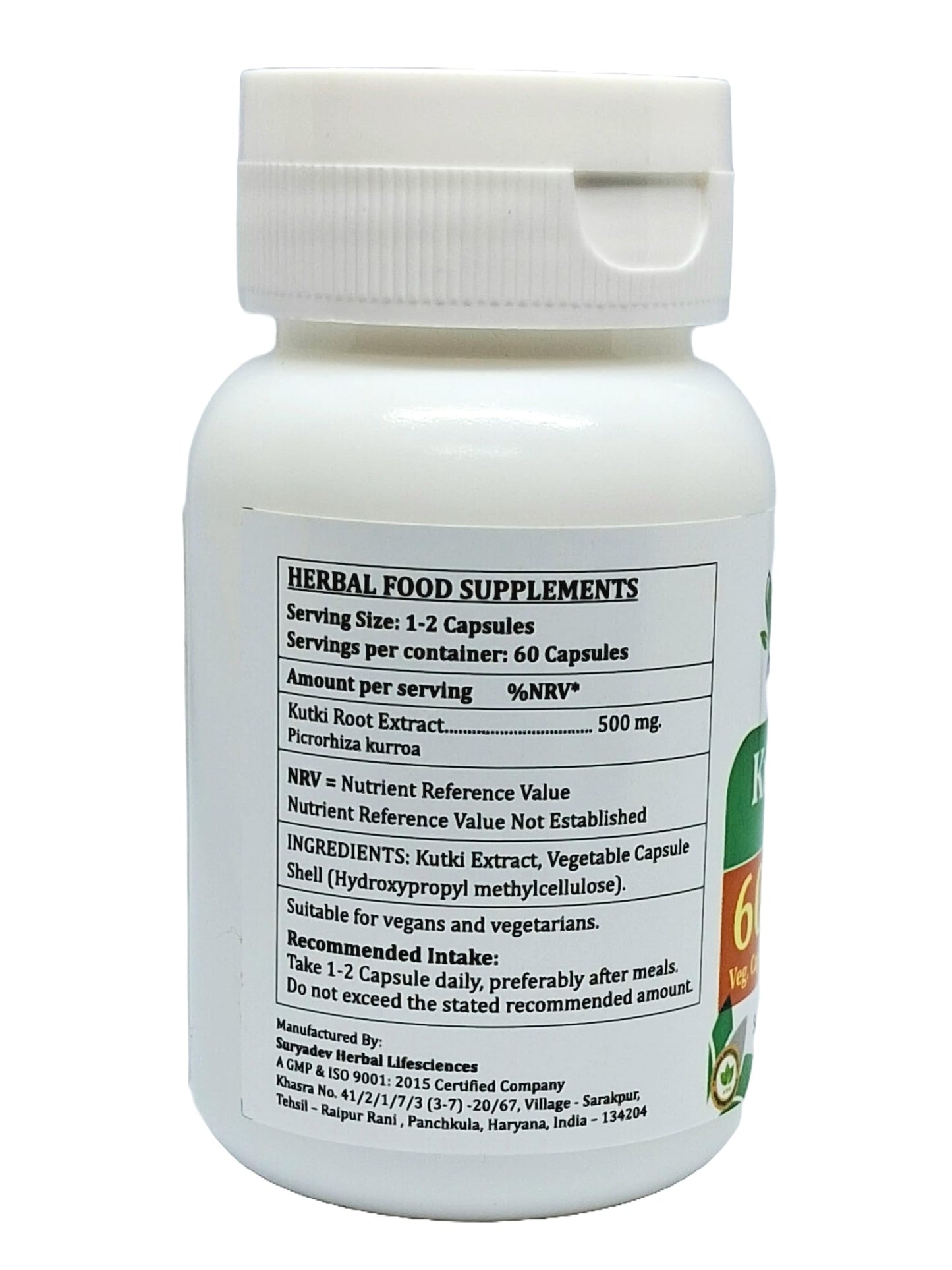 Satya Naturals Kutki Forte 500 mg, 240 Capsules