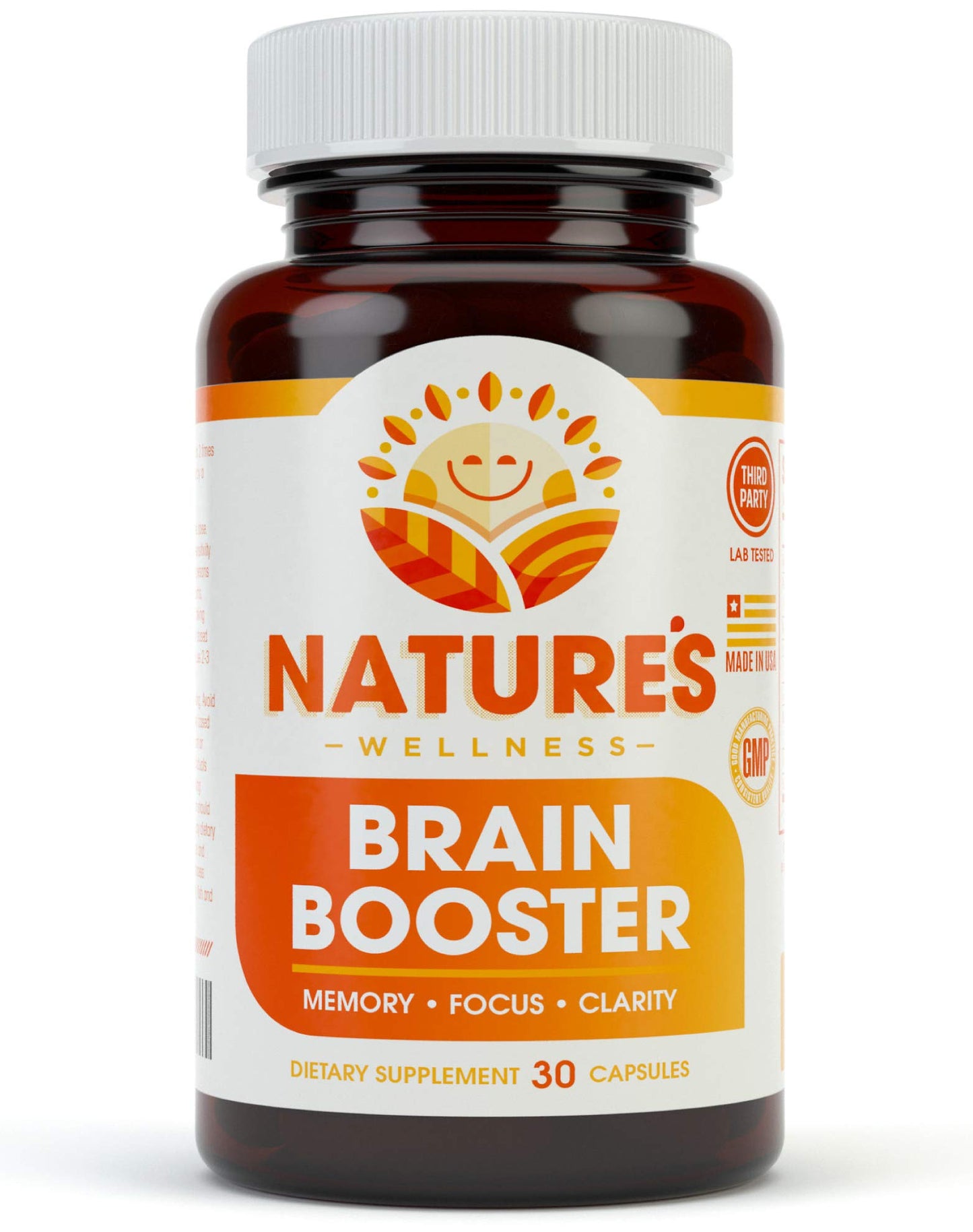 Natures Wellness Brain Booster Capsule 1 Count