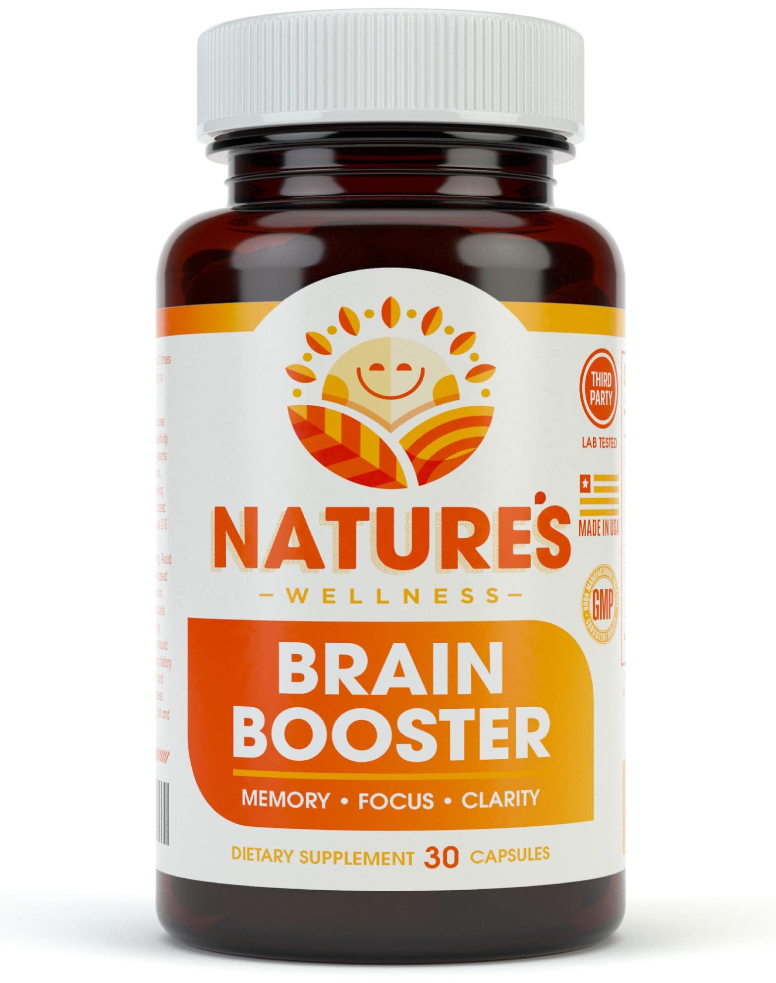 Natures Wellness Brain Booster Capsule 1 Count