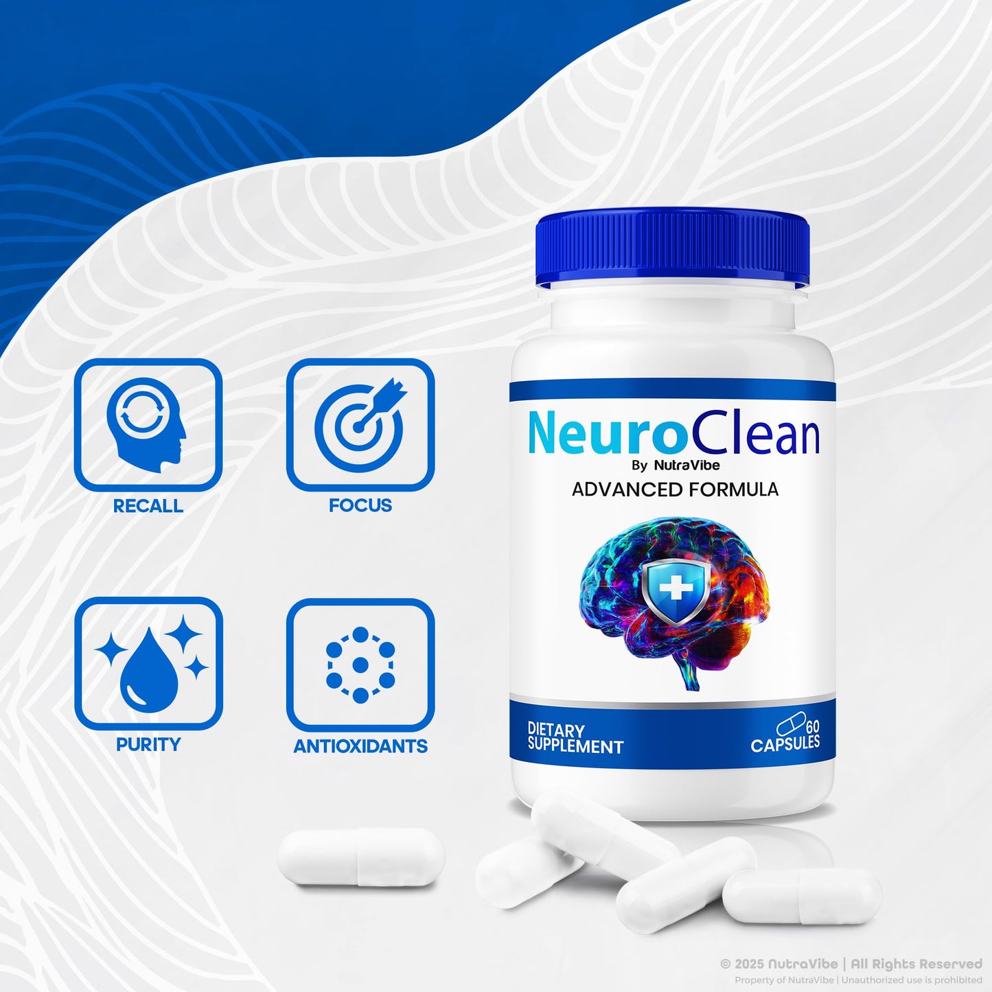 NutraVibe NeuroClean Capsules 120 Capsules