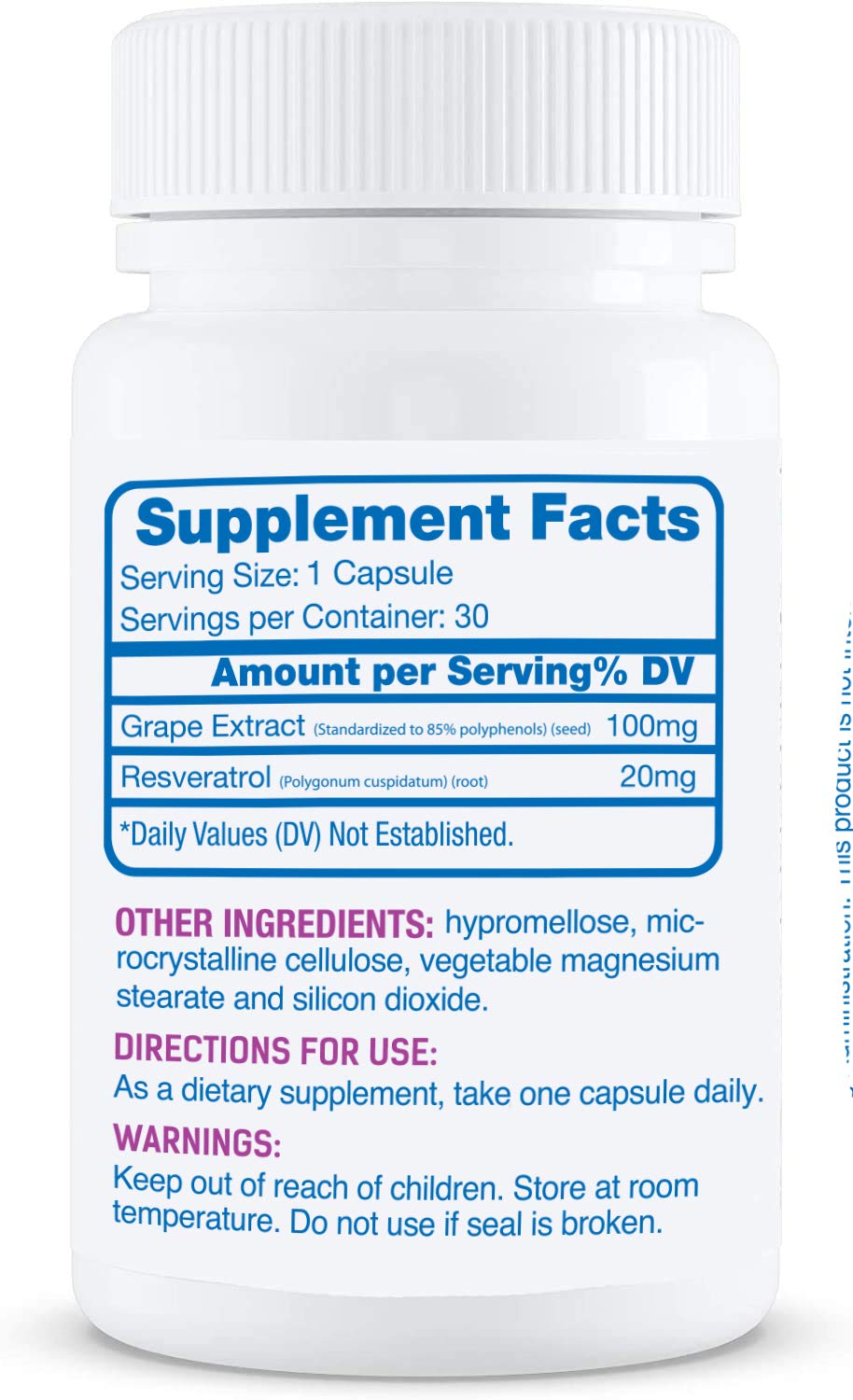 Hyalogic Resveratrol 30 Capsules