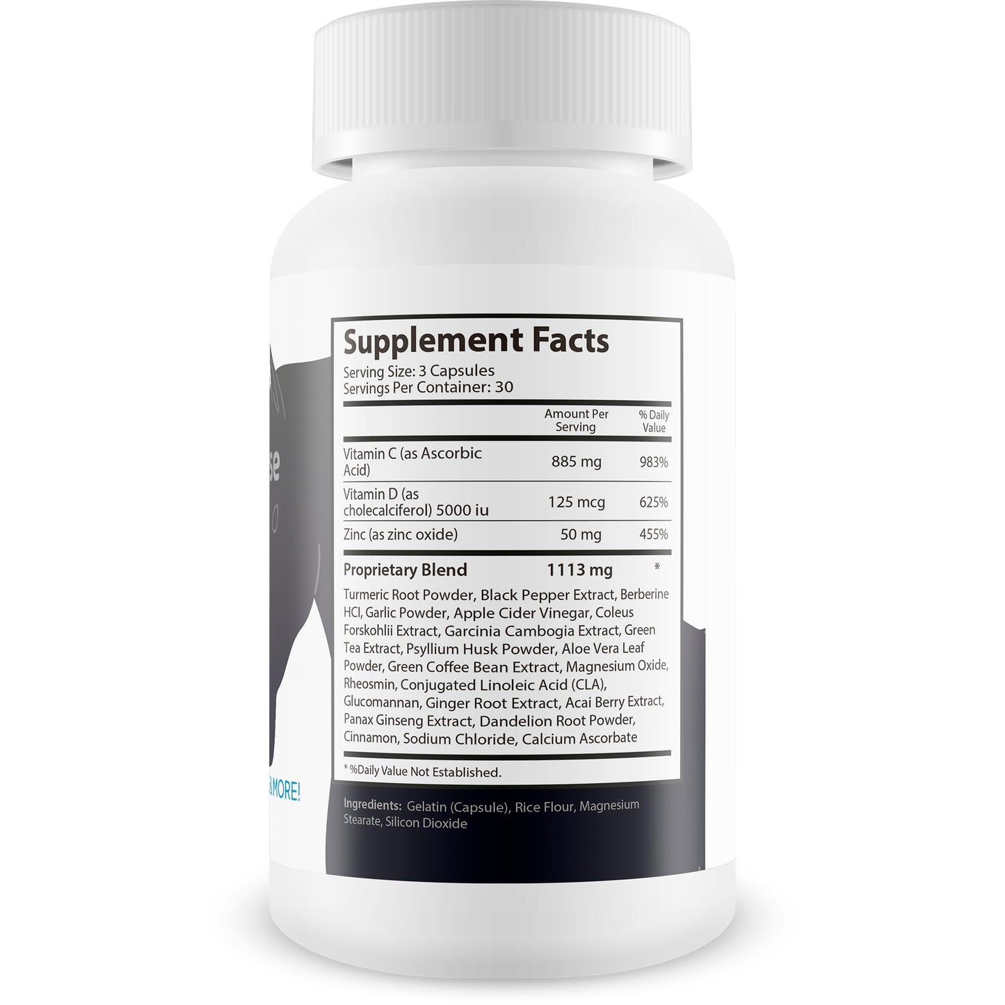 True You Health Black Turmeric with Black Pepper Curcumin Ginger Supplement, 90 Capsules