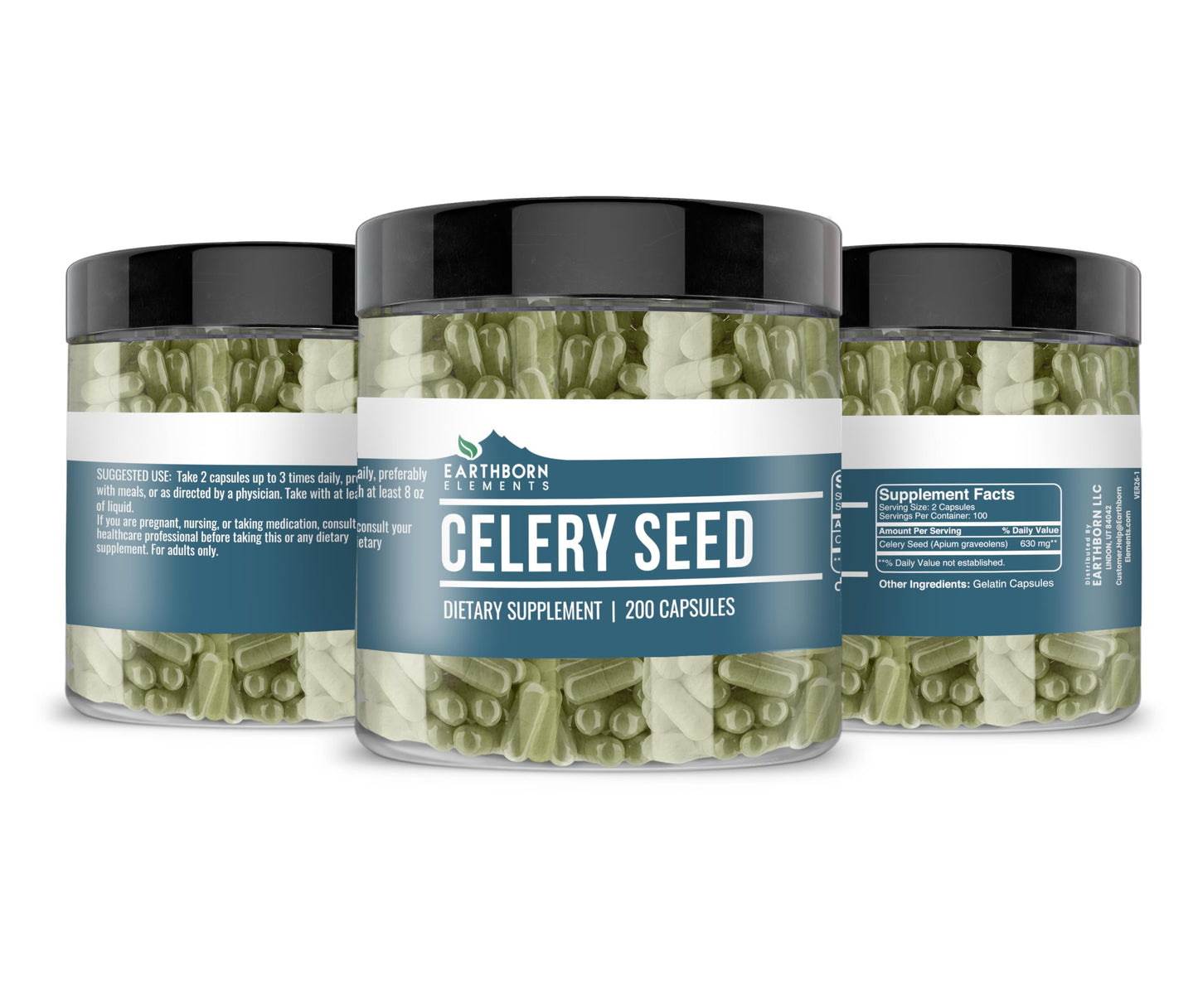 Earthborn Elements Celery Seed 200 Capsules