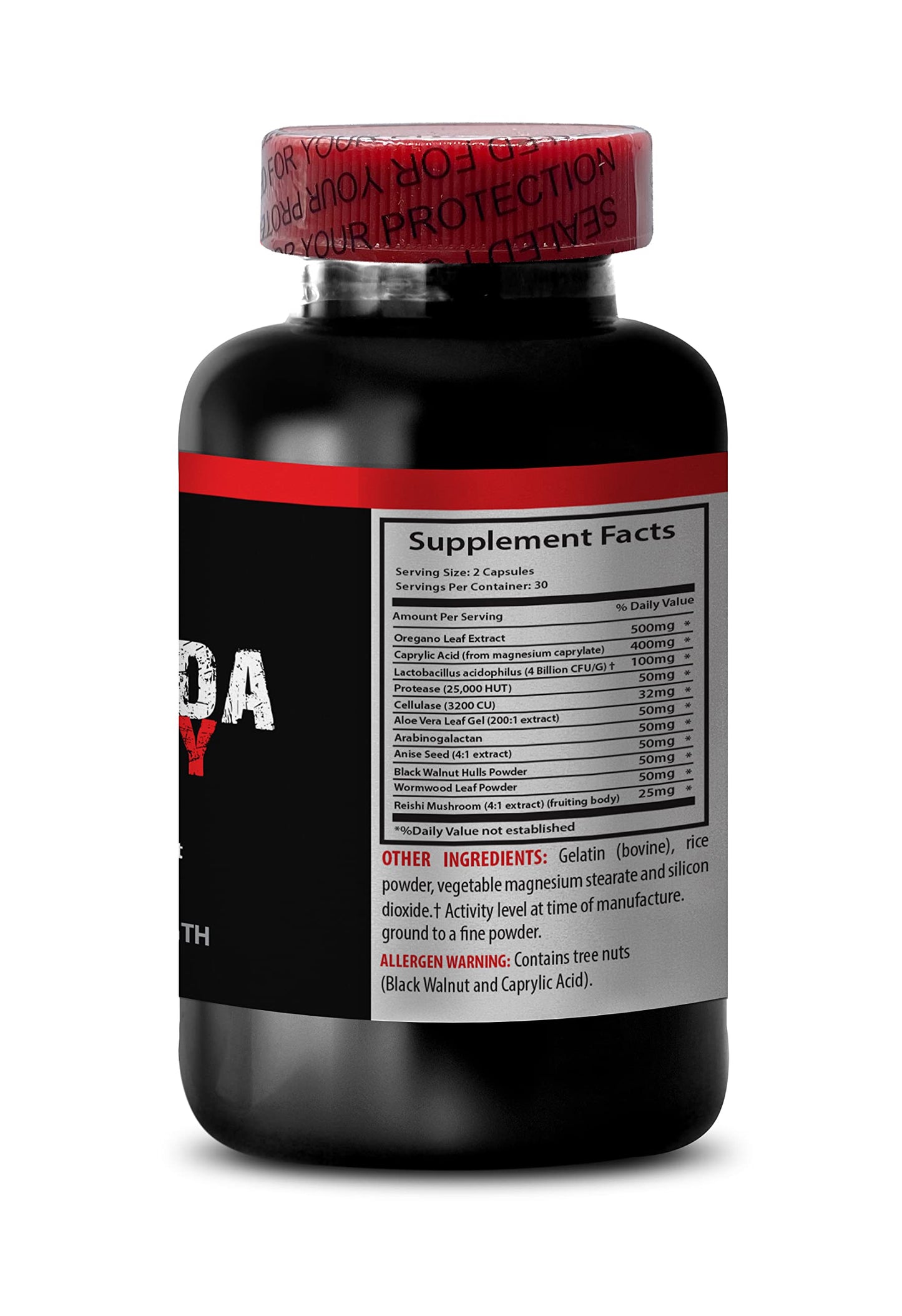 VIP VITAMINS Organic Reishi Mushroom Powder Capsules 120 Capsules
