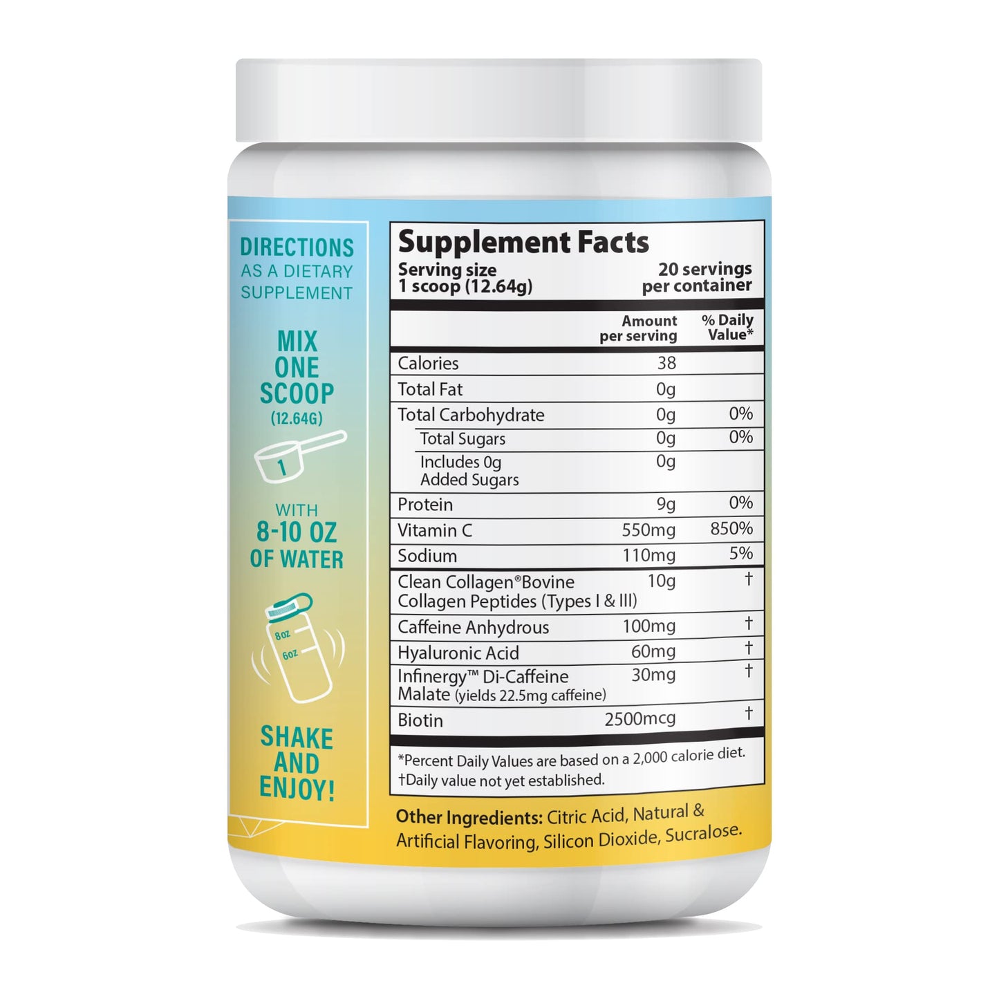 ABOUT YOUR COLLAGEN Peptide Energy Collagen Powder 8.92 oz