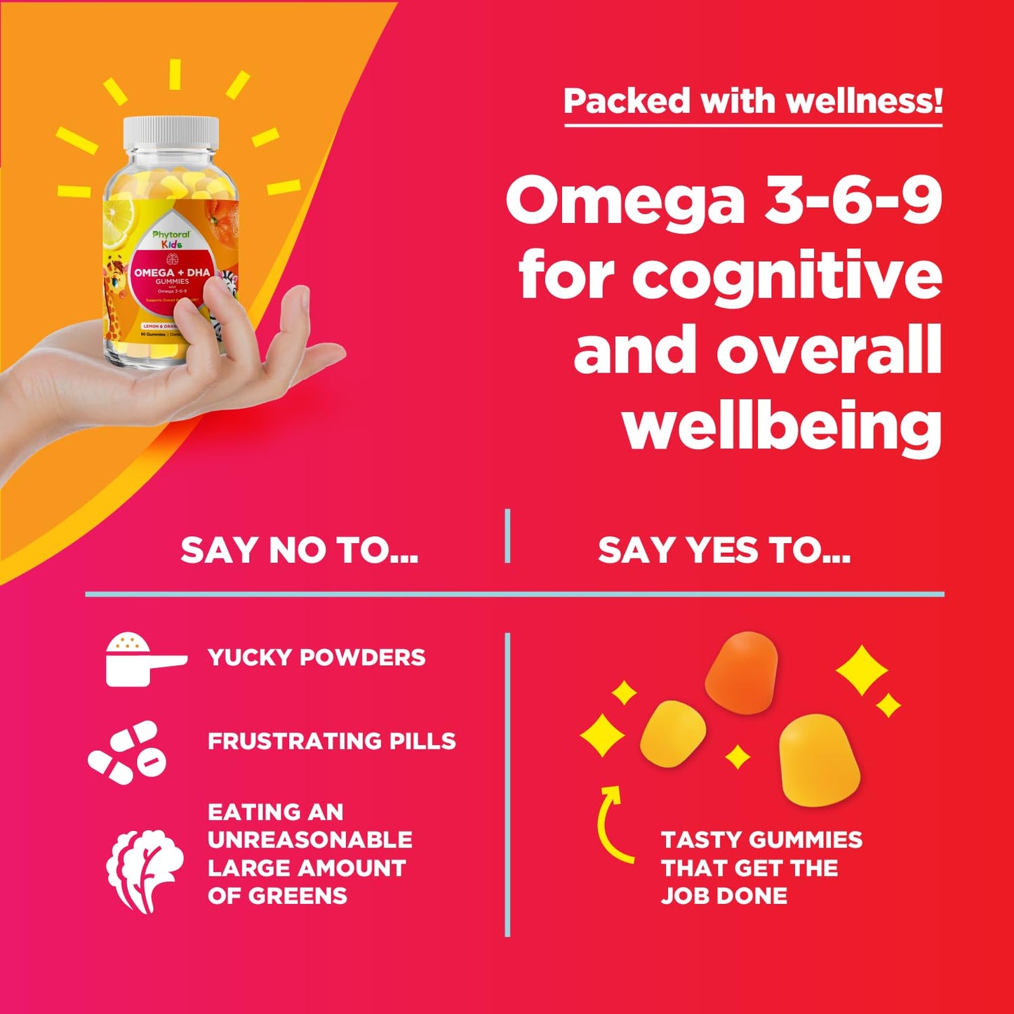 Phytoral Kids Omega and DHA Gummy 60 Count