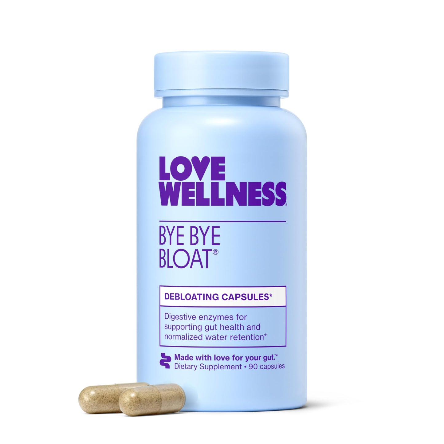 Love Wellness Bye Bye Bloat Digestive Enzymes 90 Capsules