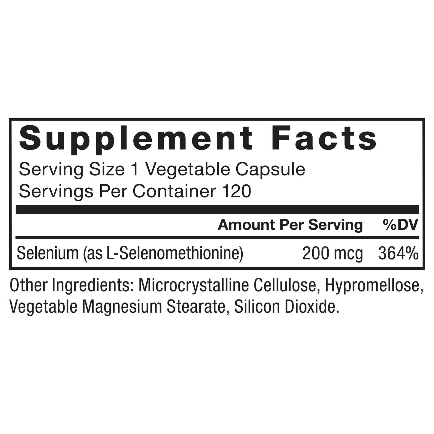 Force Factor Selenium Immune Support Supplement Selenium 200mcg Capsules, 120 Count