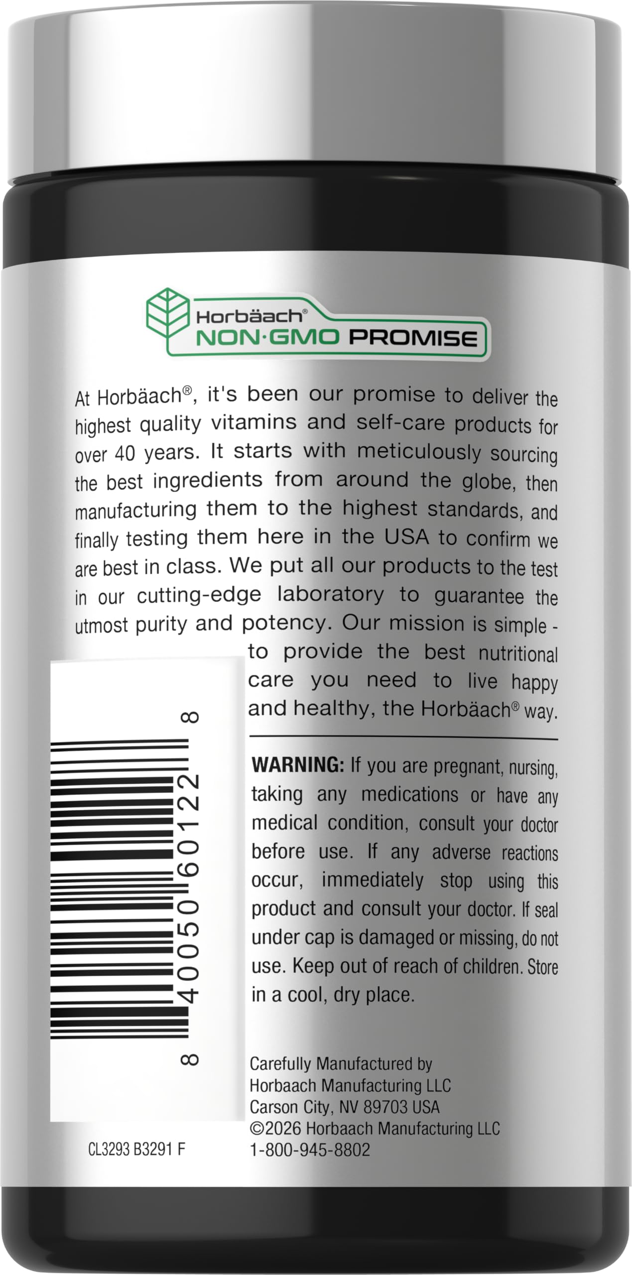 Horbäach Ginger Root Extract Supplement Capsule, 150 Count