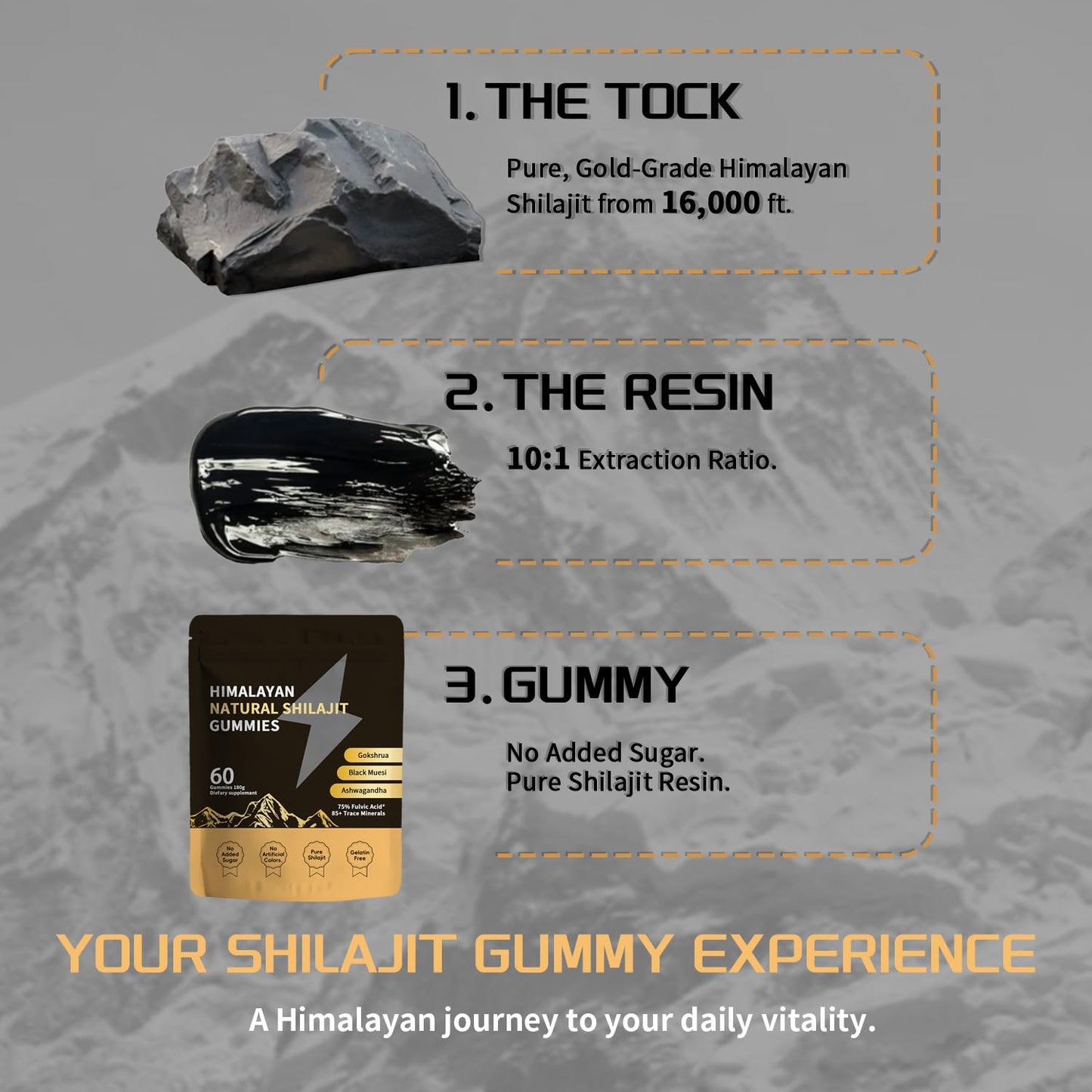 ZYGCDZ Shilajit Gold Capsules, 80 Count