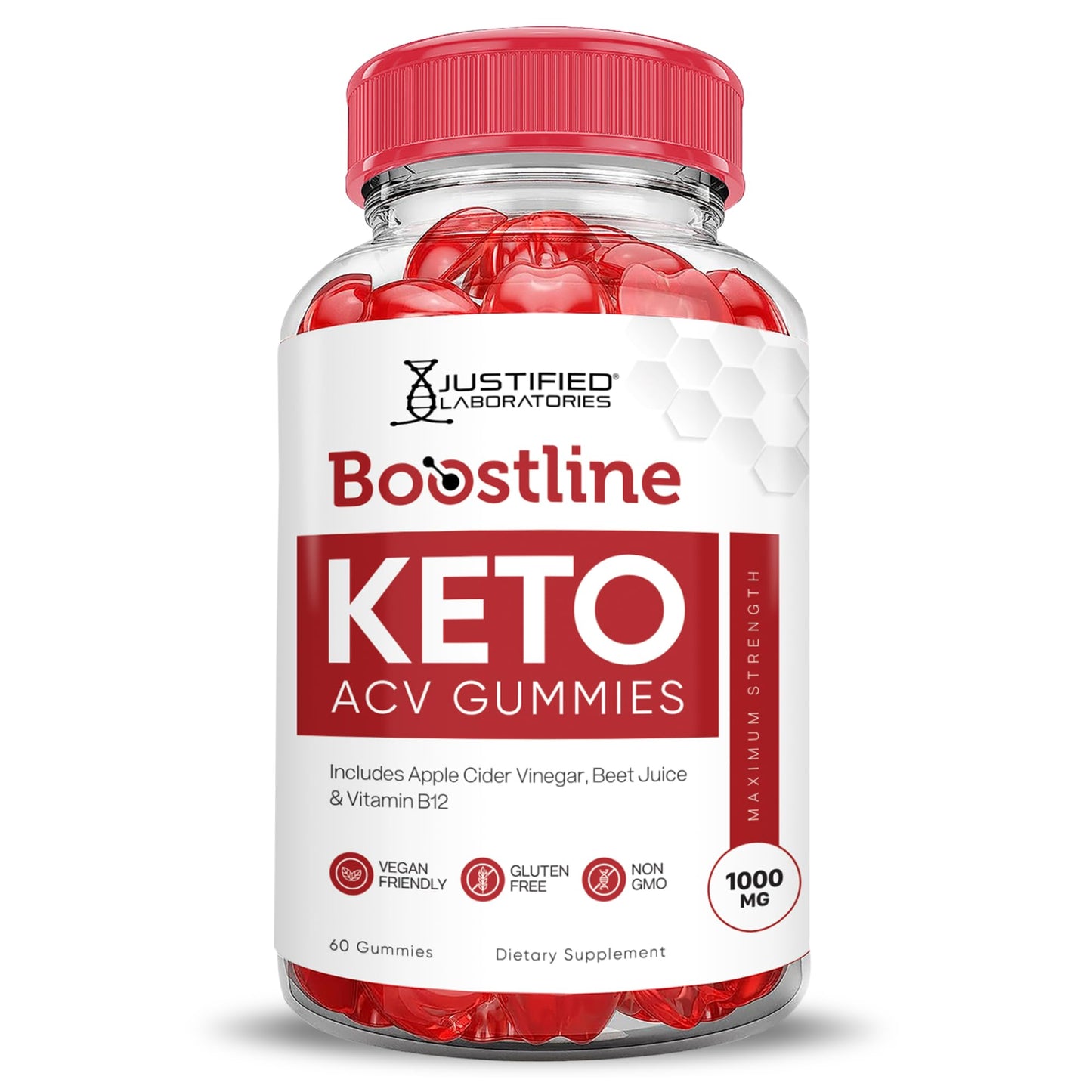 Justified Laboratories Boostline Keto ACV Gummies 60 Count