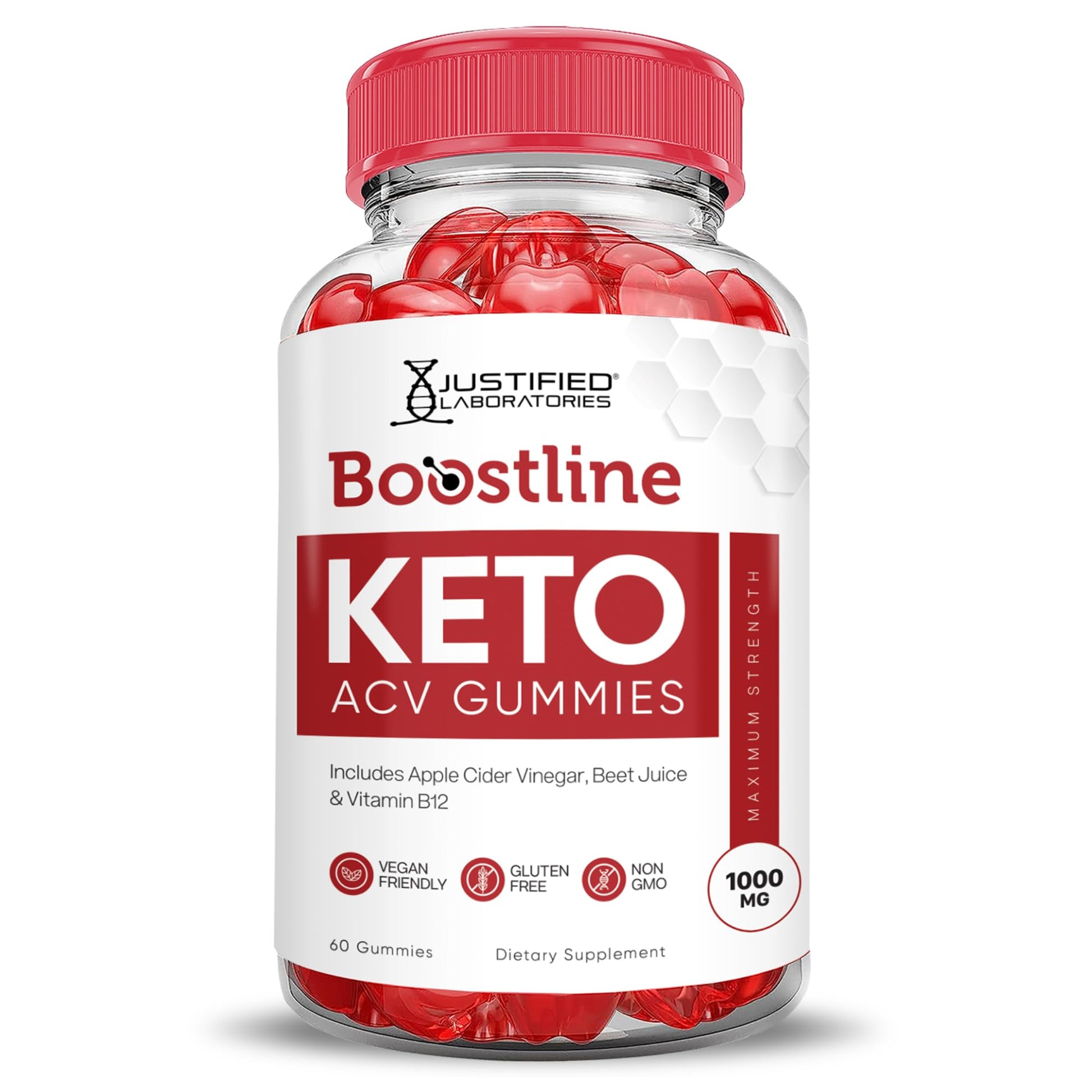 Justified Laboratories Boostline Keto ACV Gummies 60 Count