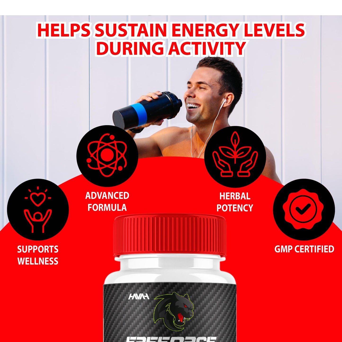 Havah Ereforce Performance Support Supplement Formula Capsules, 300 Capsules