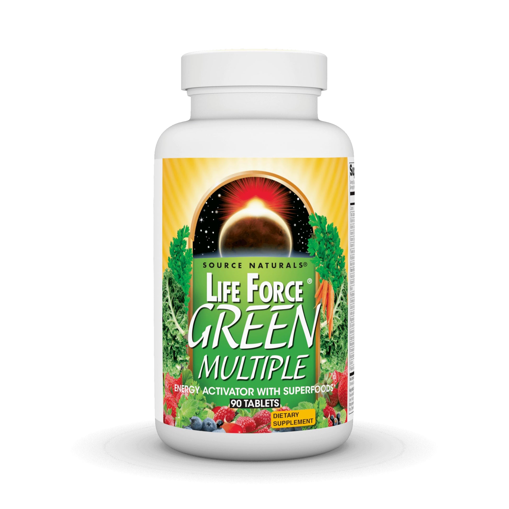 Source Naturals Life Force Green Multiple, Energy Activator with Superfoods, 90 Tablets