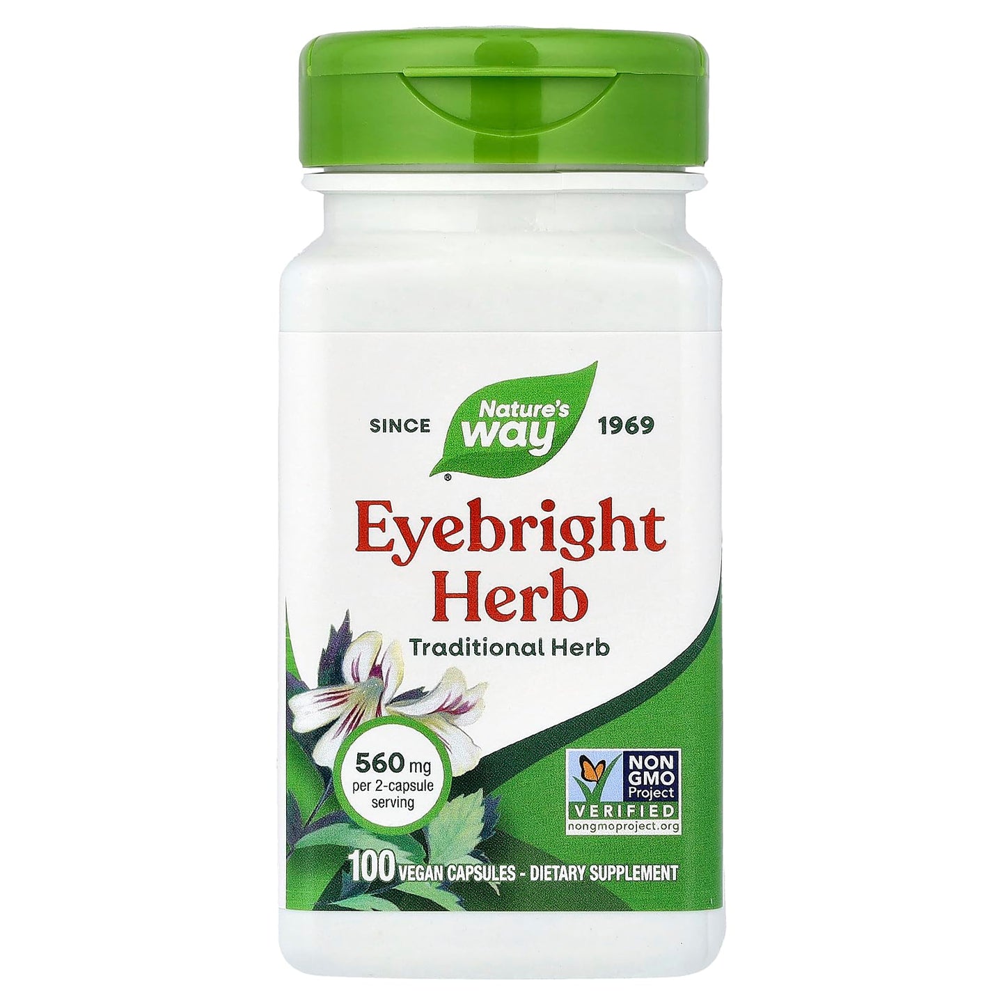 Nature's Way Eyebright Herb Capsules, 100 Capsules